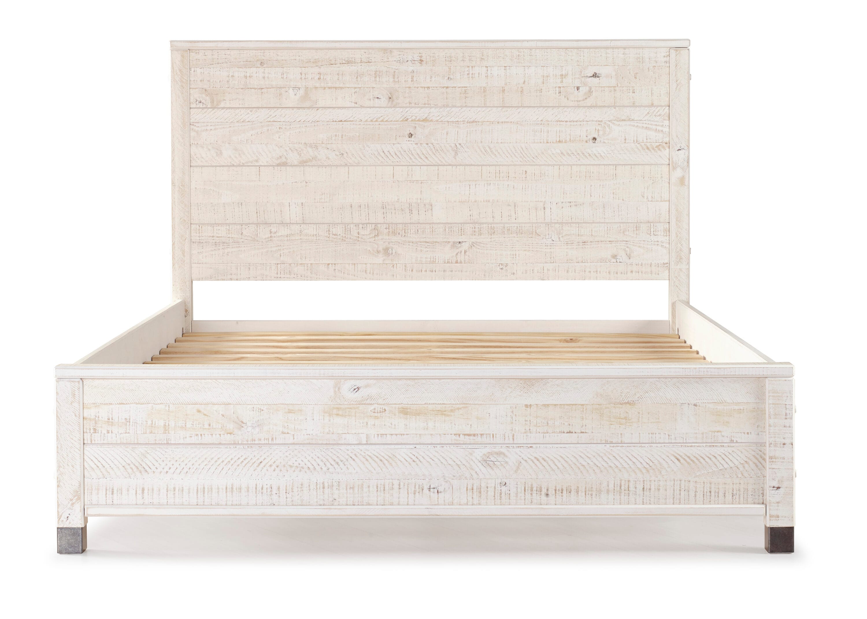 Baja Pine Wood King Platform Bed with Solid Wood Frame