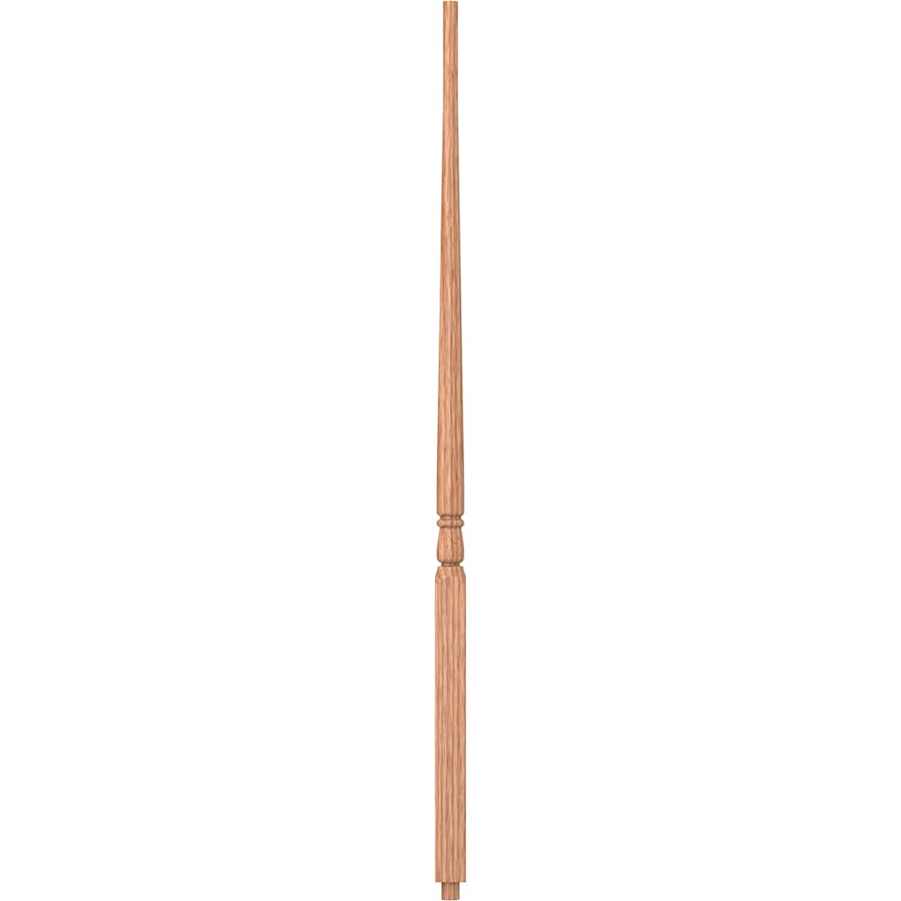 L.J. Smith Stair Systems S-5015-O 36 36-in x 1.25-in Unfinished Red Oak Pin Top Stair Baluster