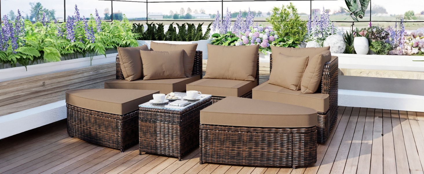 Forclover MONMTM16BN Patio-Conversation-Sets - View #7