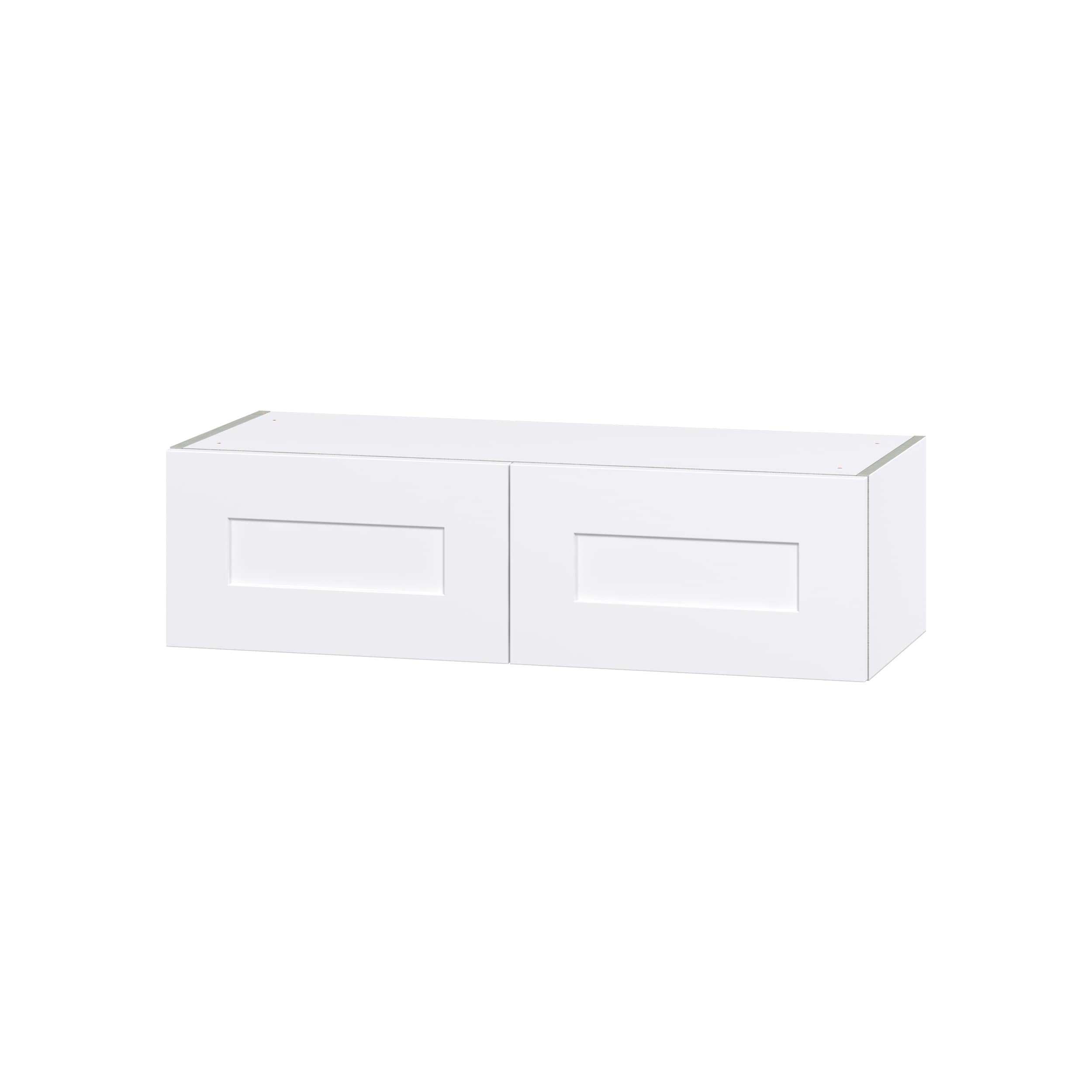 Hugo&Borg DSW3610-JO Jolie 36-in W x 10-in H x 14-in D Warm White Wall Fully assembled Cabinet (Flat Panel Shaker)