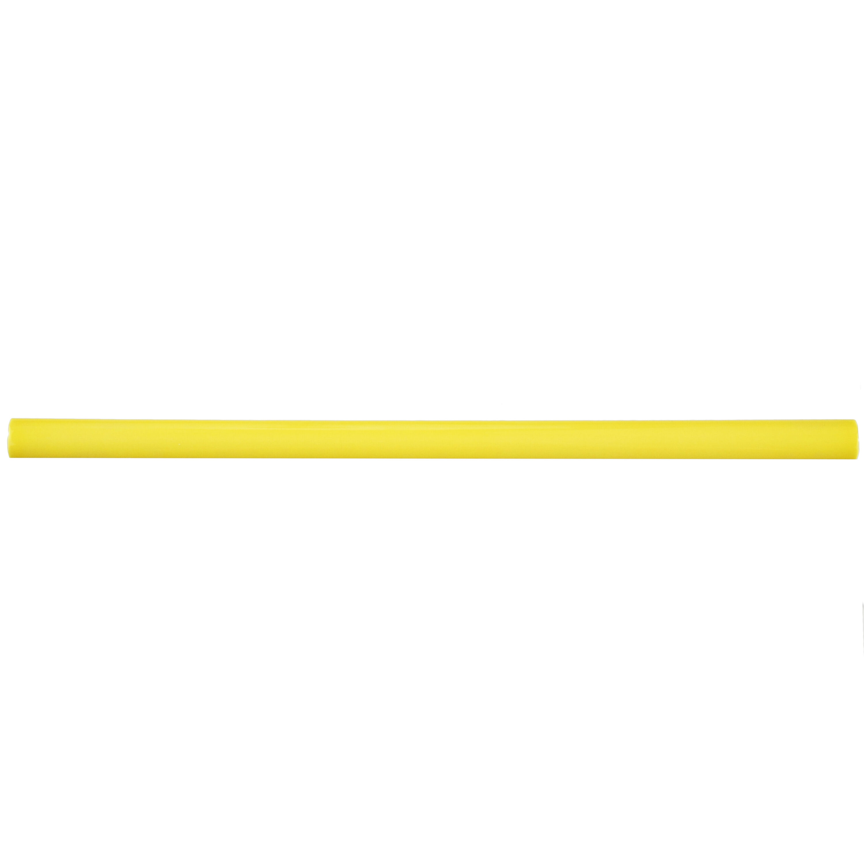 Affinity Tile WRCTWCYL Twist Yellow Lemon 1/2-in x 12-in Glossy Ceramic Pencil Tile ( 0.25-sq ft / Carton ) 5 -Pack