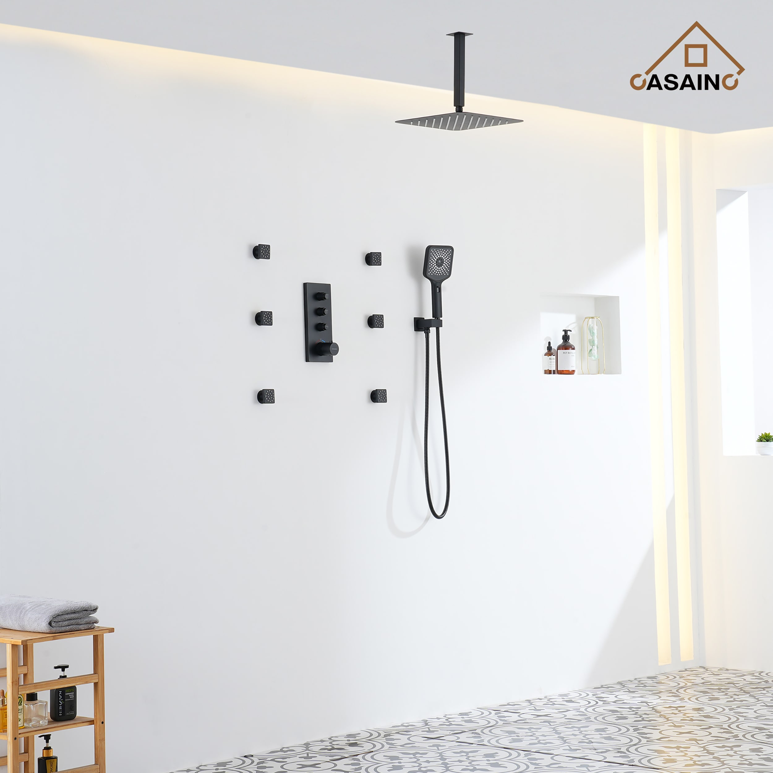 CASAINC CA-102009EB-3 Showerhead-Bar-Panels - View #4