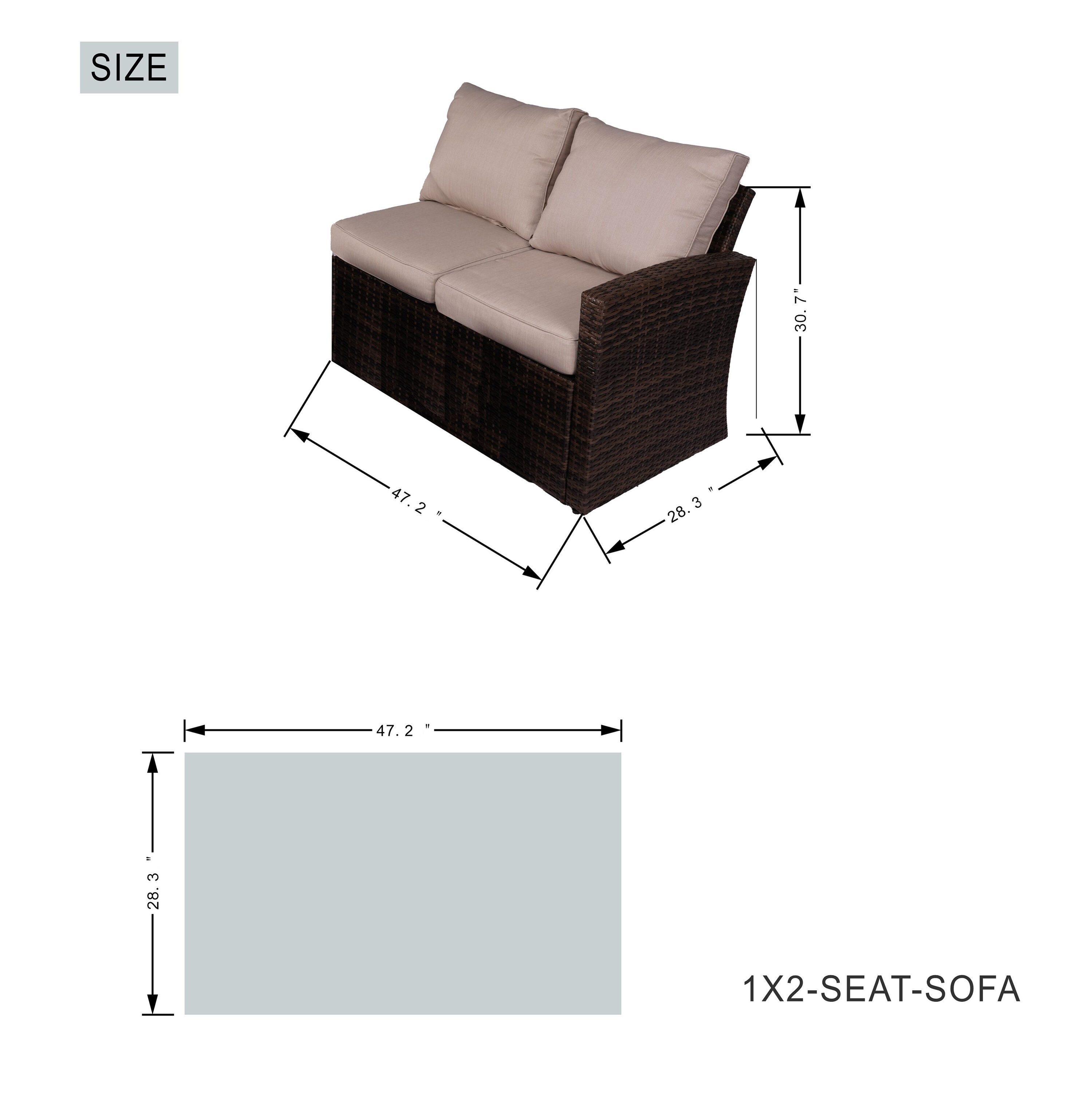 Moda Furnishings G3R-1403B-009-BR Patio-Conversation-Sets - View #11