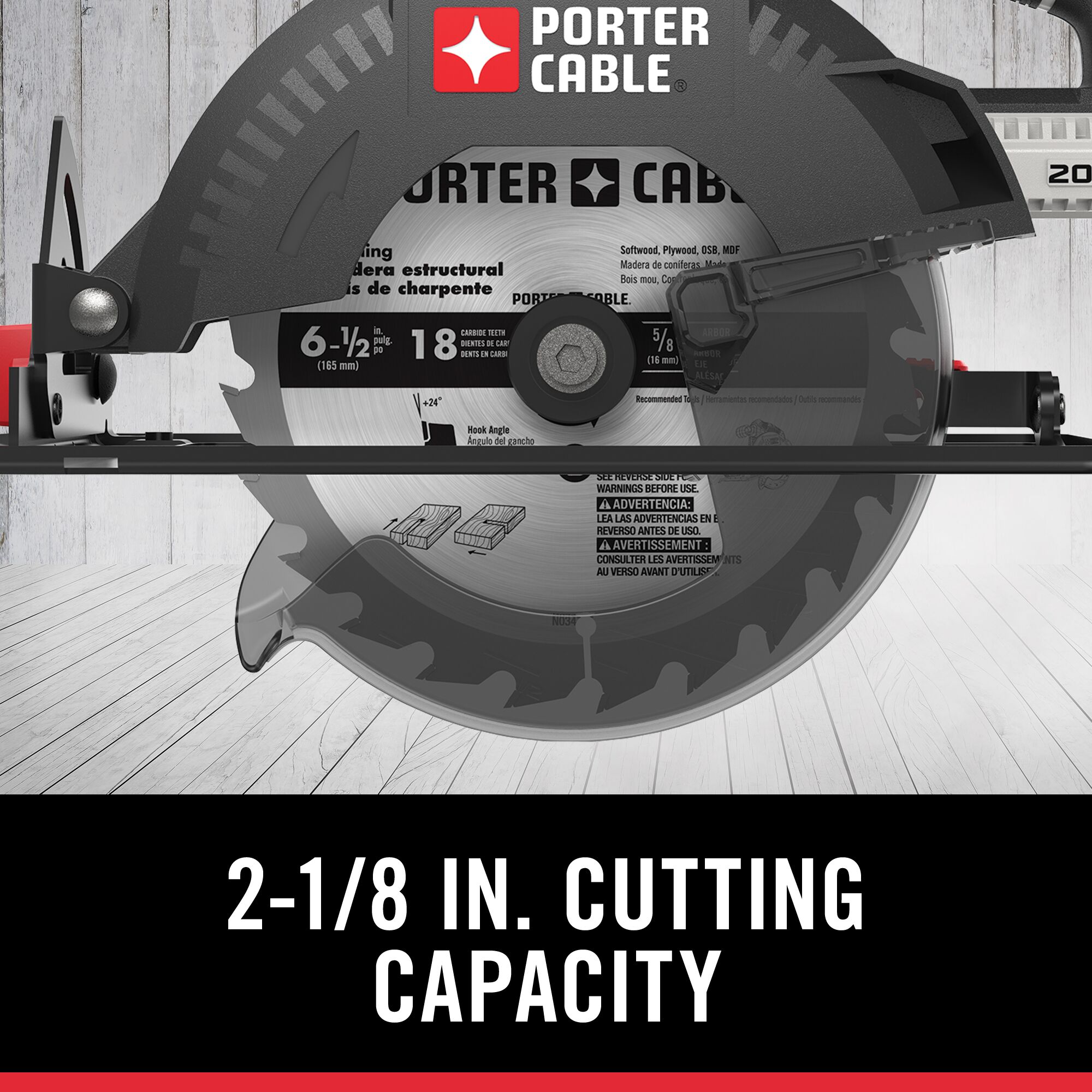PORTERCABLE 20volt Max 61/2in Cordless Circular Saw in the Circular