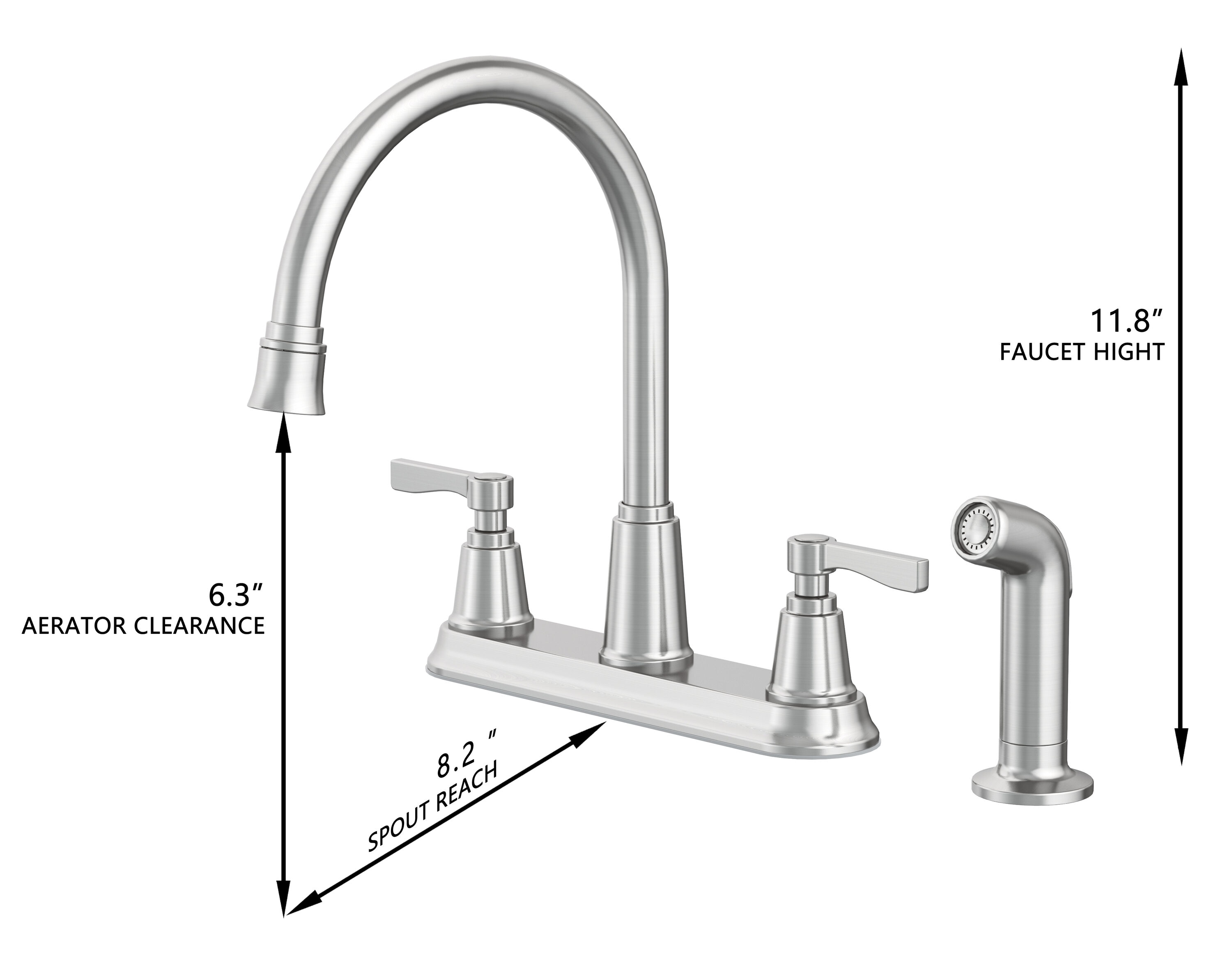 allen + roth 67722W-113402 Kitchen-Faucets - View #3