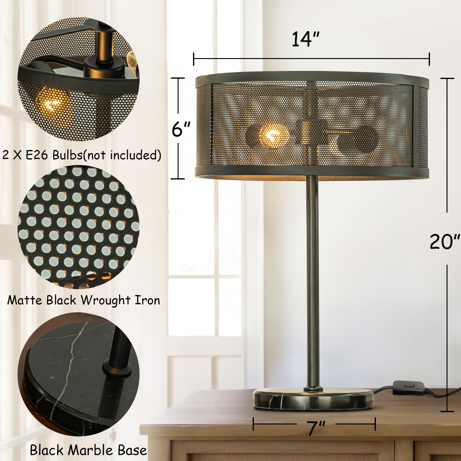 AloaDecor Lighting L7197T40MB09A Table-Lamps - View #3