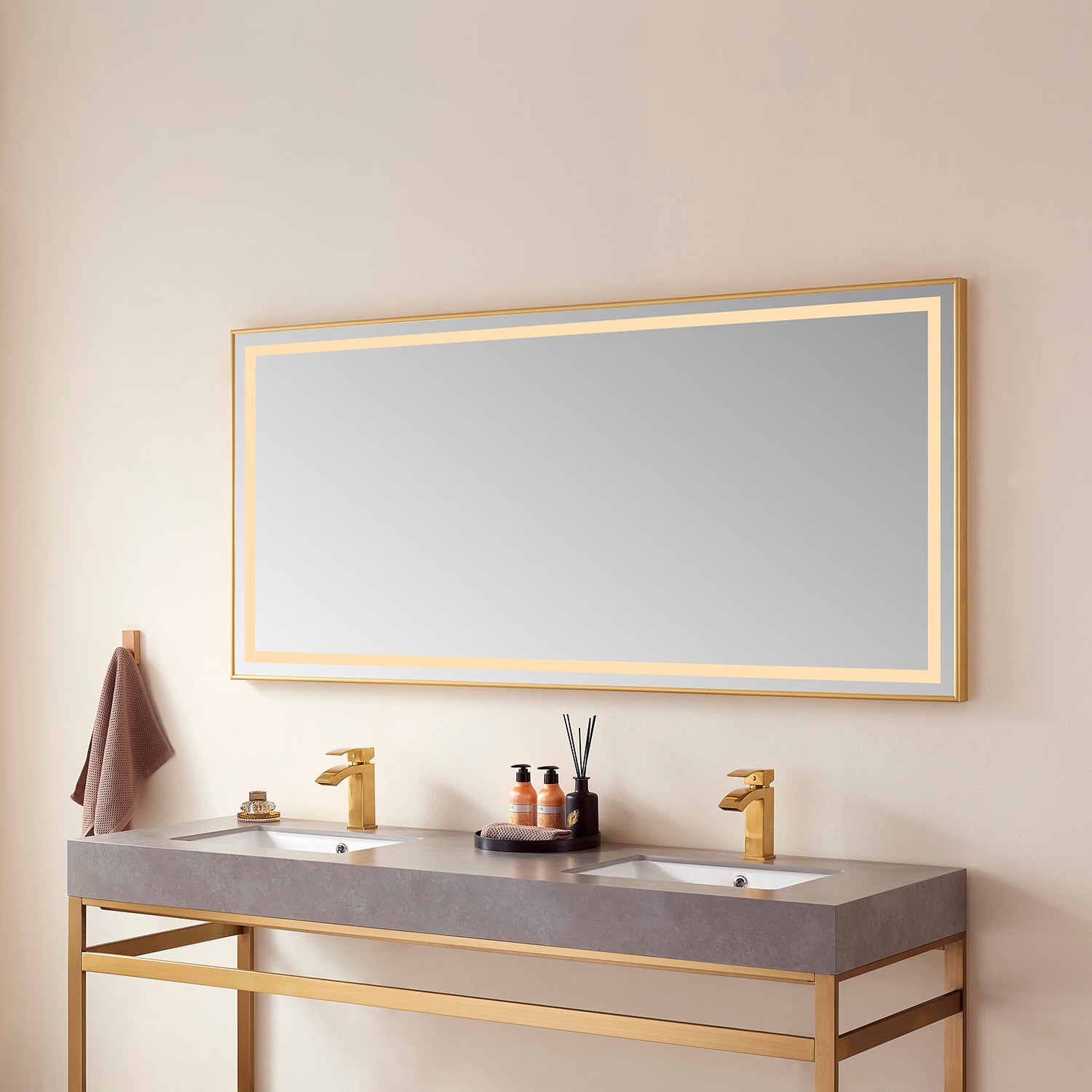 Vinnova 802572-LED-BG Framed-Bath-Mirrors - View #3