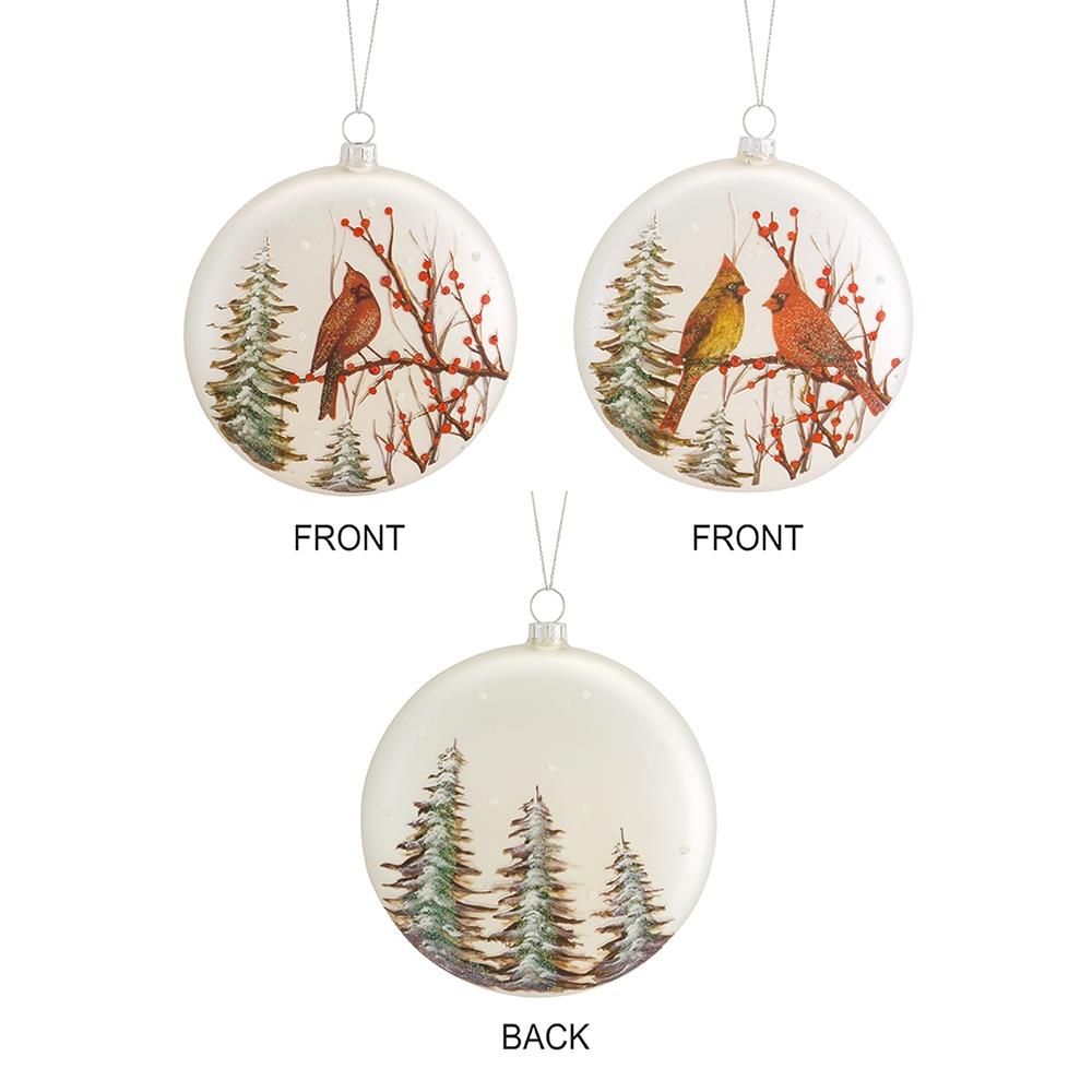 Melrose Set of 2 Pine with Berry and Ornament Artificial Christmas