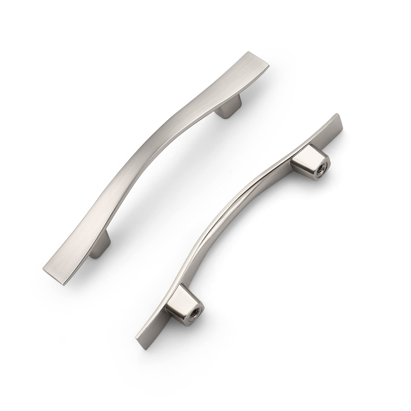 KHKFY  30 Pack 3 inch Cabinet Handles Brushed Nickel Silver Drawer Pulls Vintage Style for Cupboard Vanity Closet with 4 3 4 inch Overall