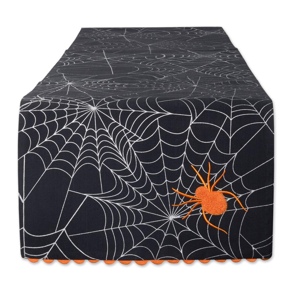 DII CAMZ11846 Spooky Spider Table Runner