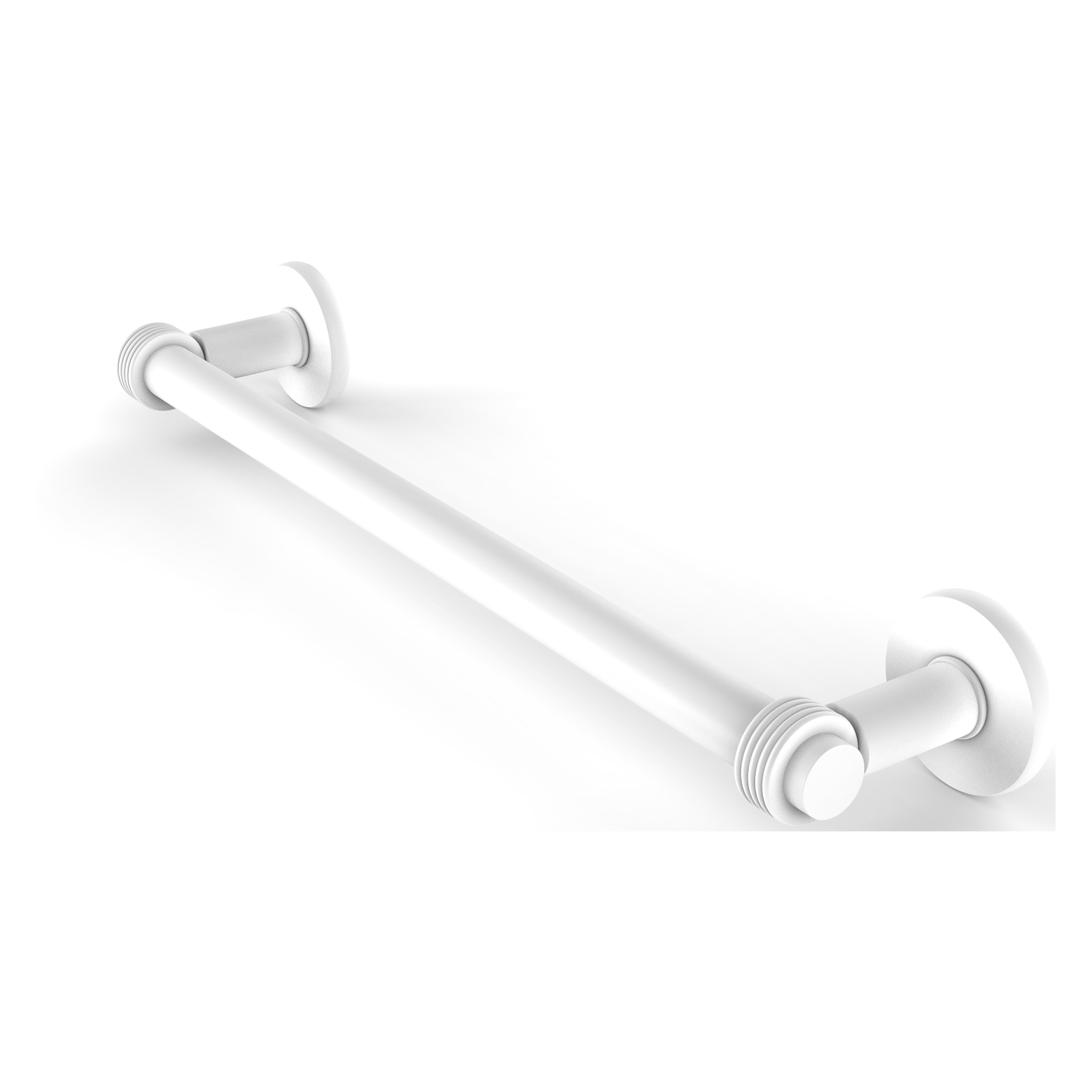 Allied Brass 2051G/30-WHM Continental 30-in Matte White Wall mount Single Towel Bar