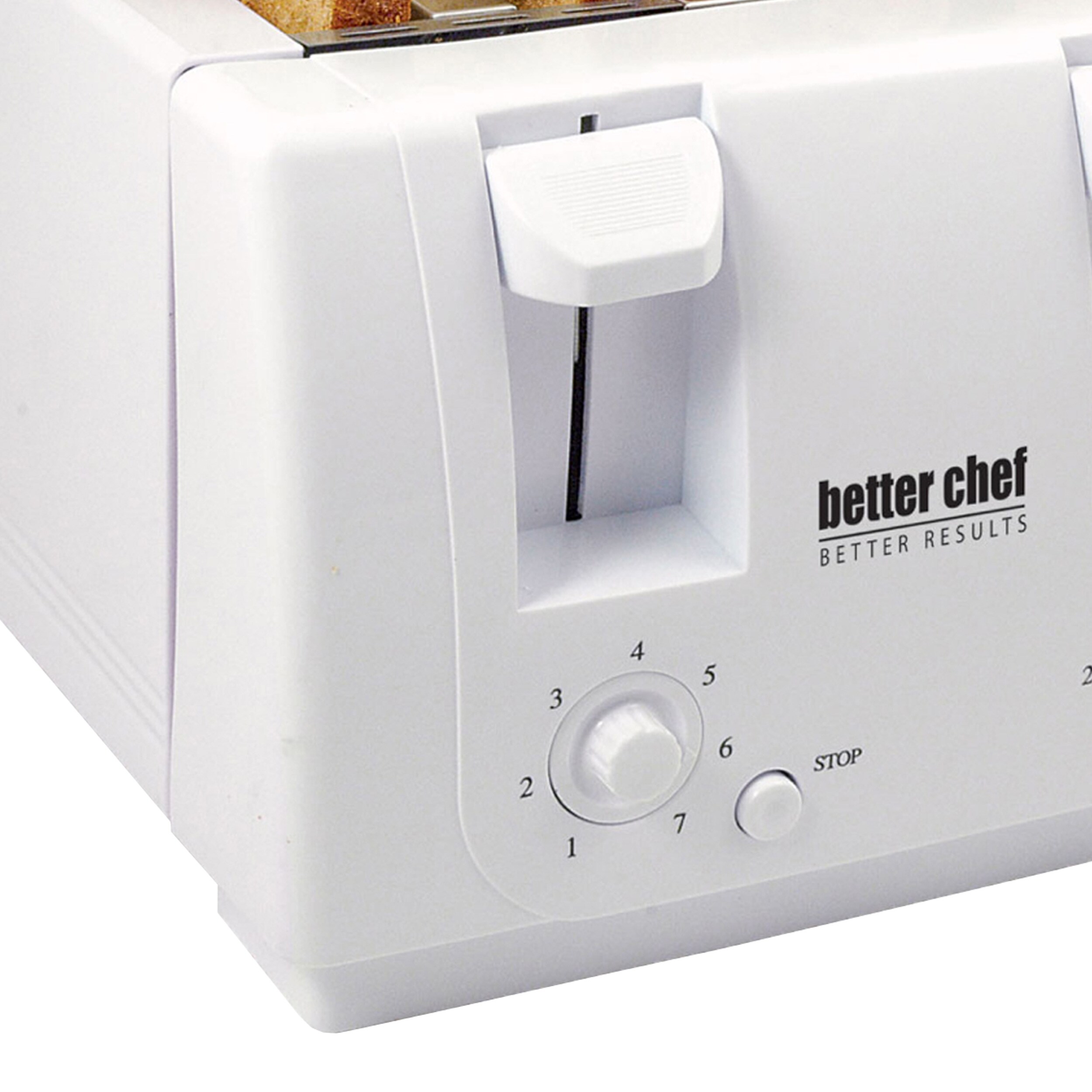 Better Chef Compact Two Slice Countertop Toaster in Red