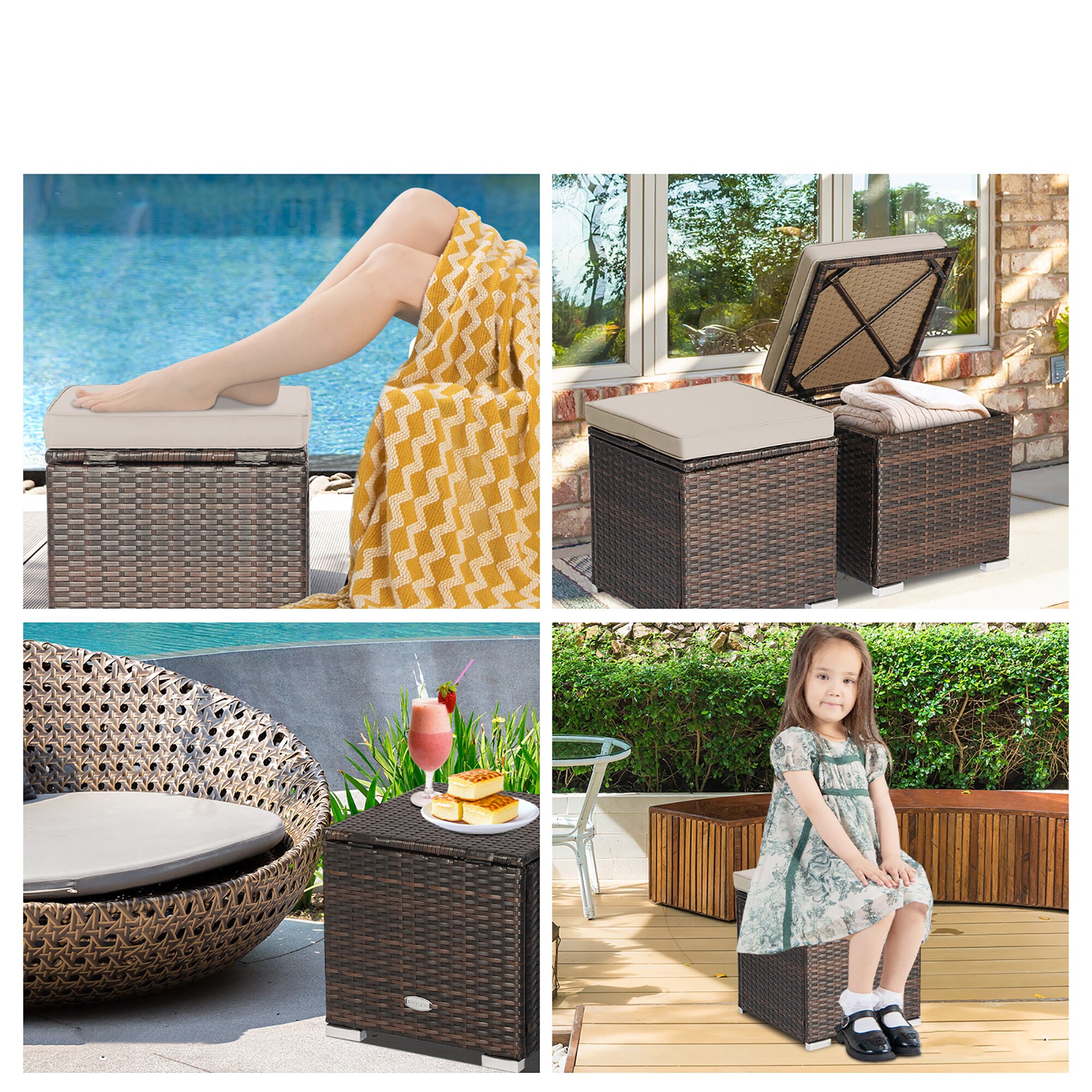Costway HW70591BN Stools-Ottomans - View #7
