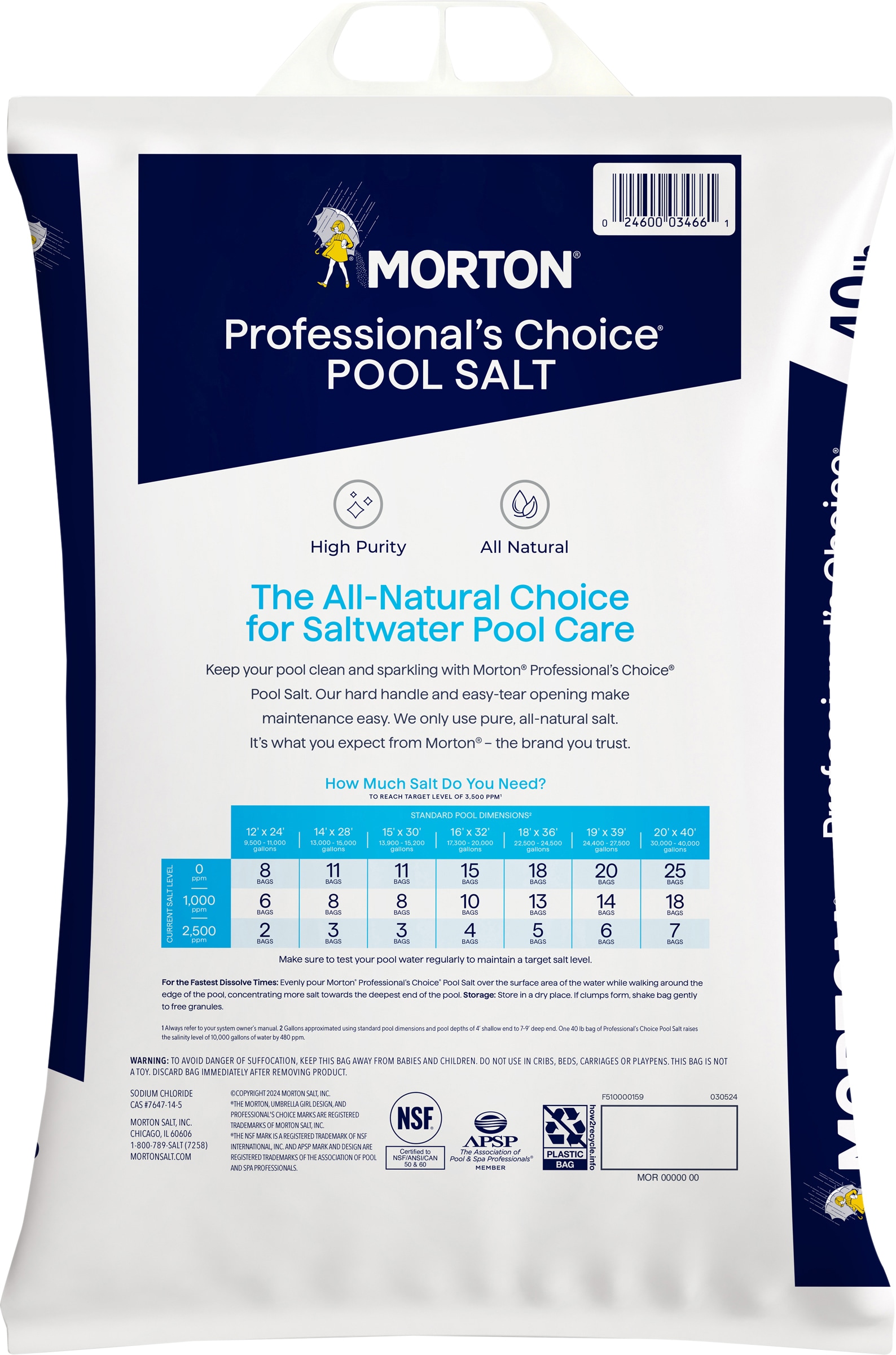 Morton F134660000 Pool-Salt - View #6