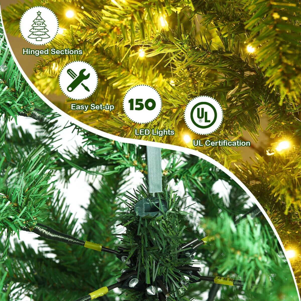 Forclover HYFW-TR809 Artificial-Christmas-Trees - View #4