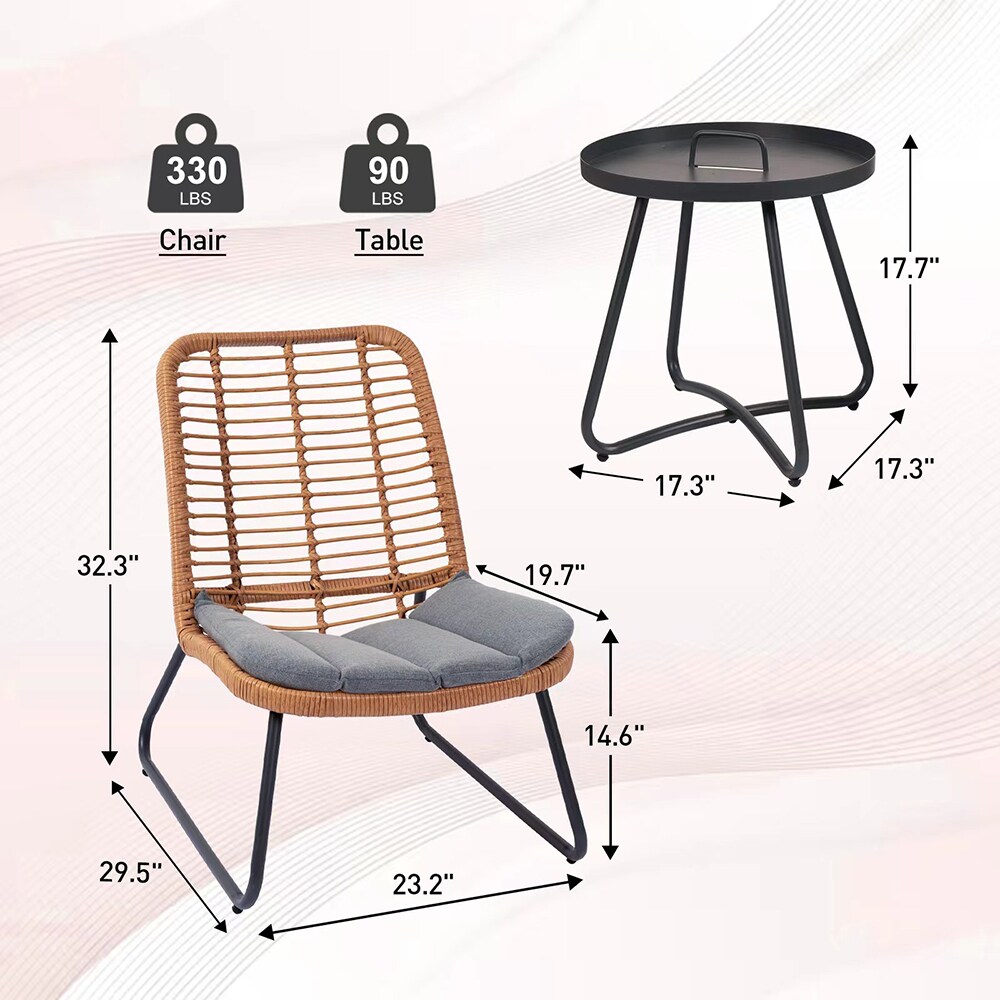 Grearden PYWW001-LY Patio-Conversation-Sets - View #9