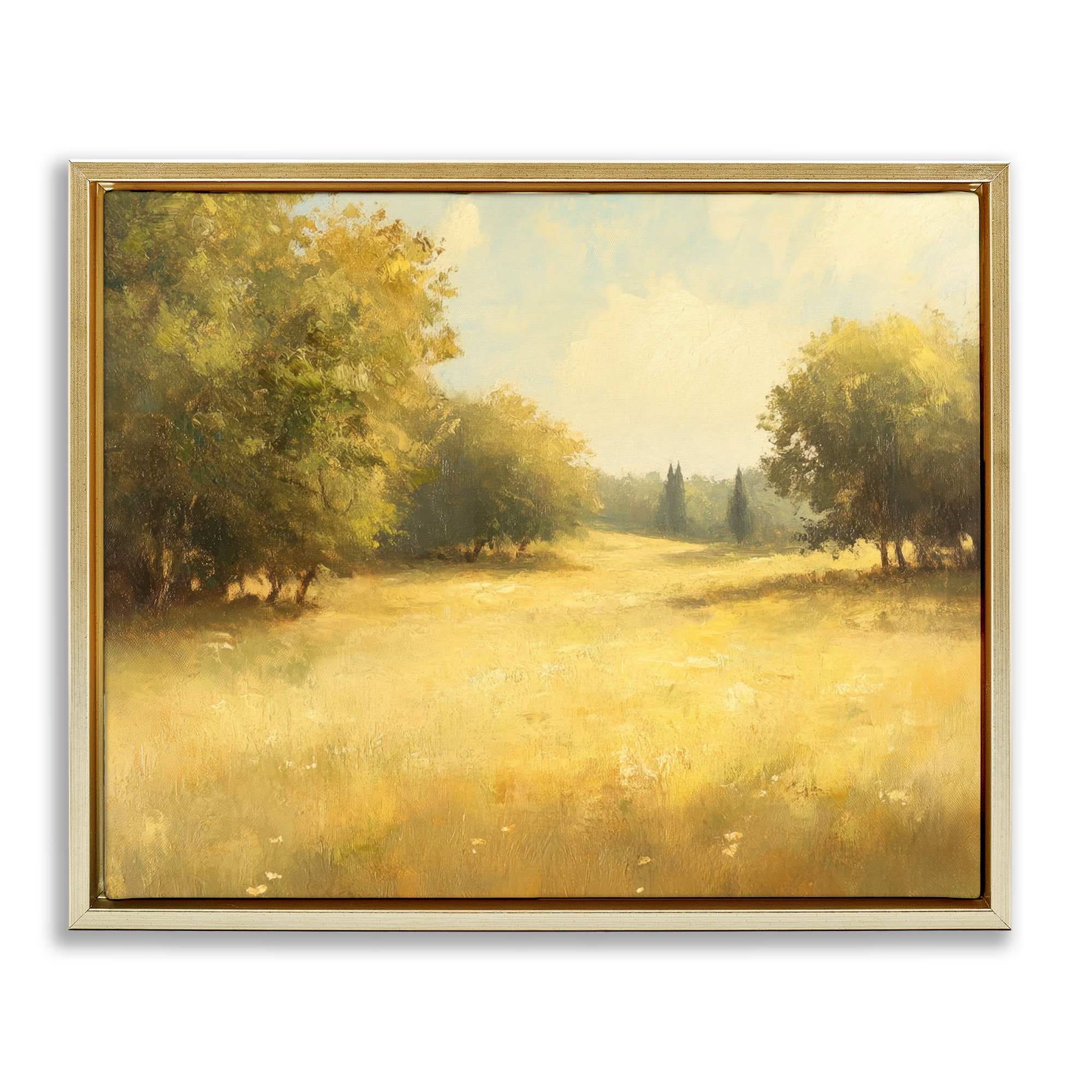 Stupell Industries BT-798-FFG-16X20 Calming Countryside Nature Floating Frame design by Petal Prints Design
