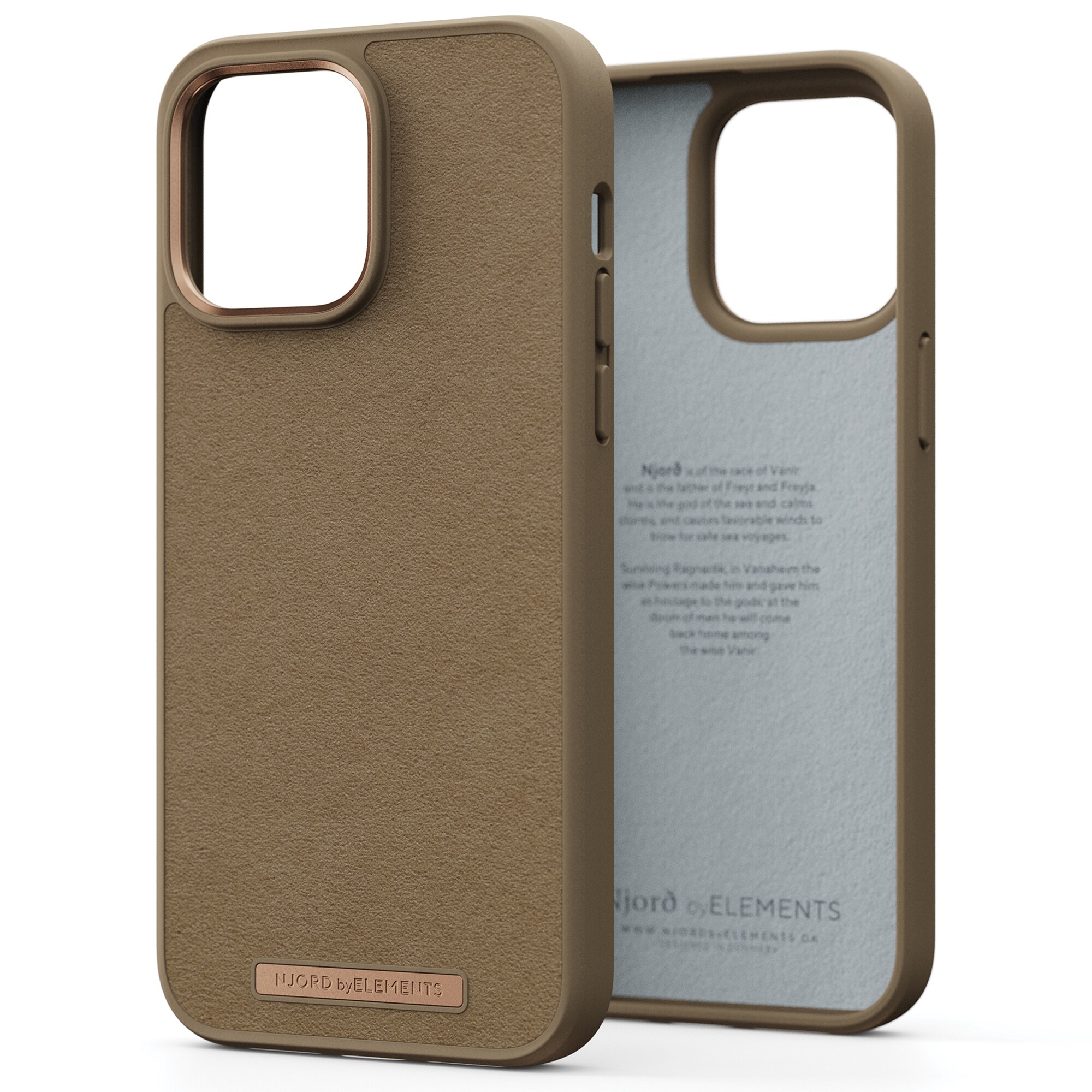 Njord byELEMENTS TELONA44CM04 Camel Plastic Smart phone Case for the Apple iPhone 14 Pro Max