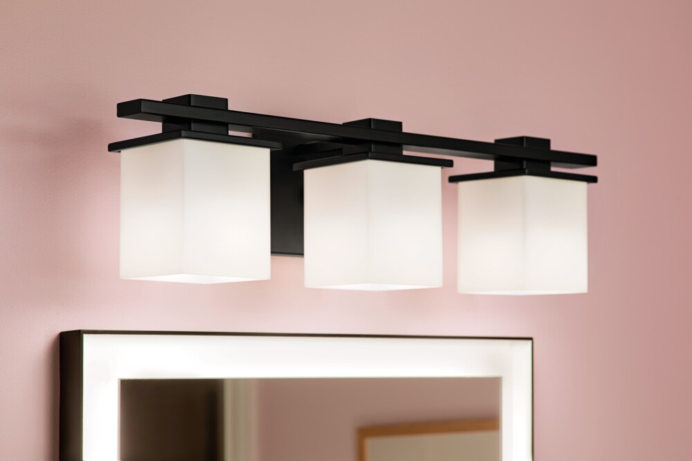 Kichler 45151BK Tully 24-in 3 -Light Black Modern/contemporary Vanity light