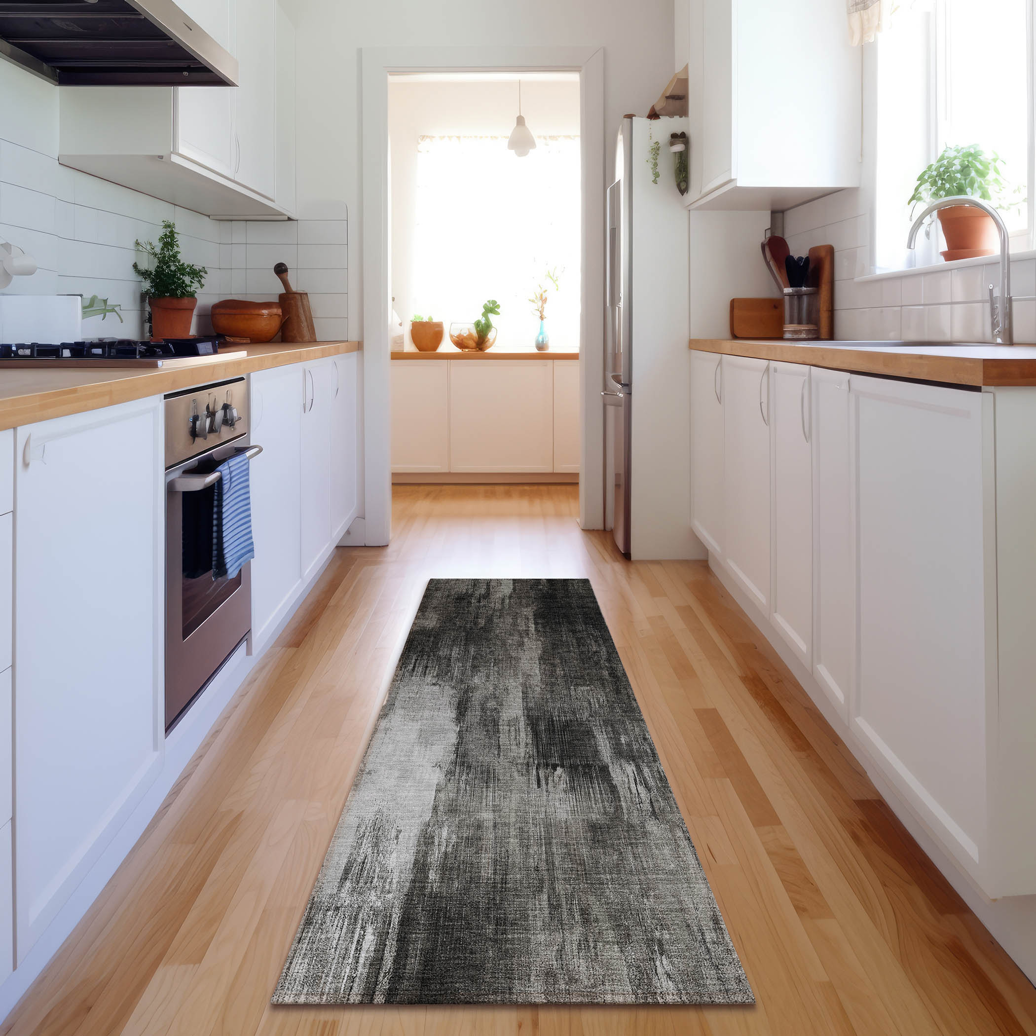 Addison Rugs AMF502GY10X14 Mayfield AMF502GY 10 x 14 (ft) Loomed Polyester Gray Rectangular Indoor Abstract Machine washable Area rug