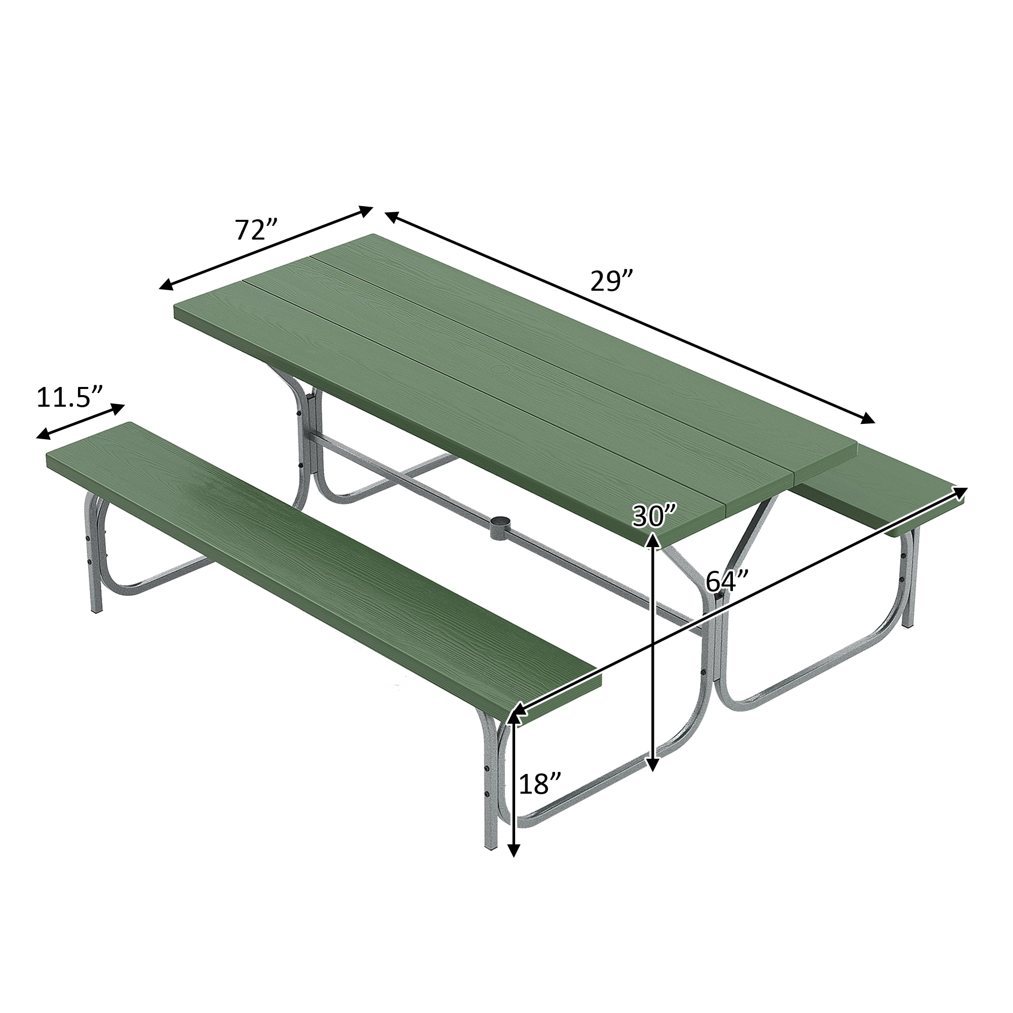 LIVIZA TDJ11266LS-X Picnic-Tables - View #2