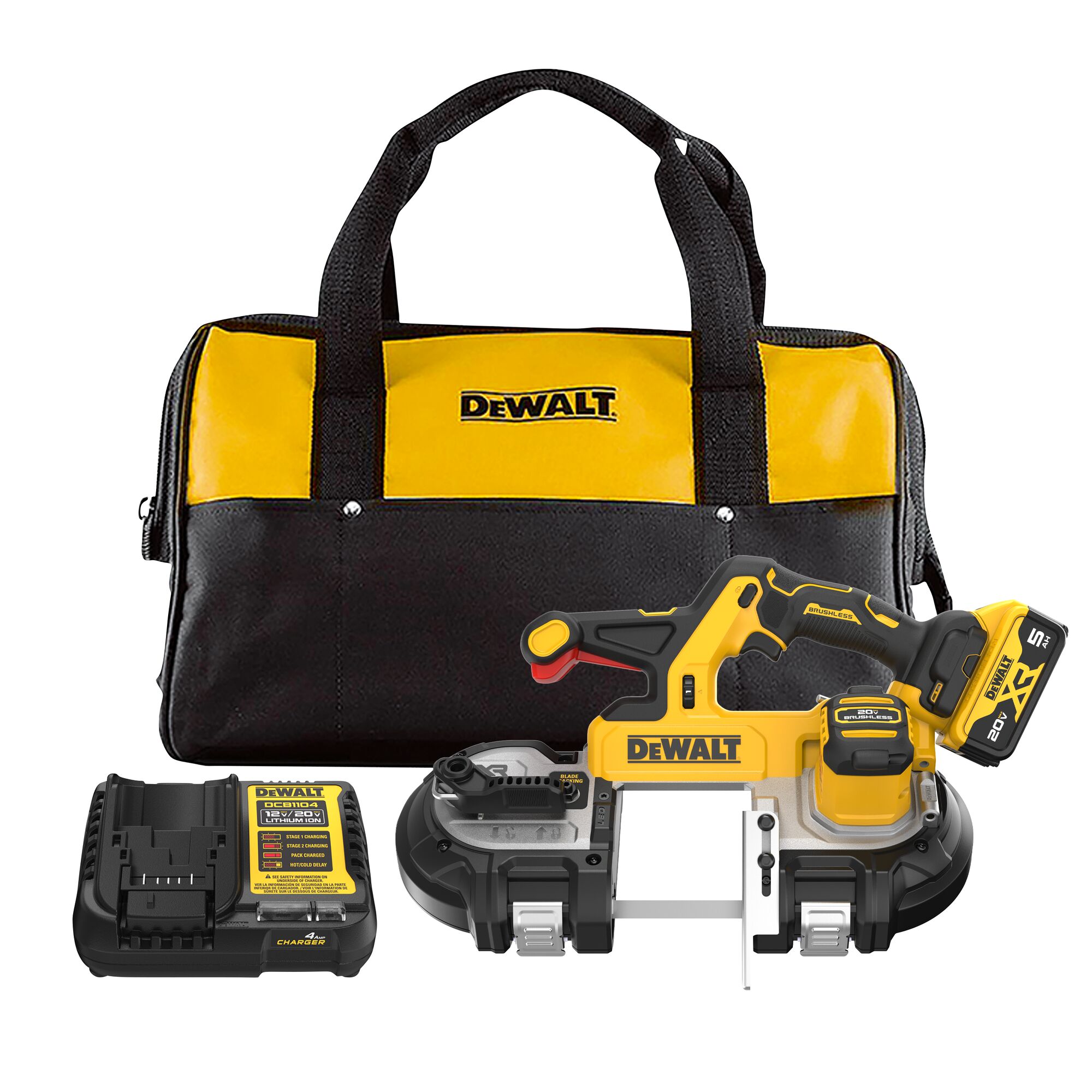 DEWALT 20-Volt 3.375-in Portable Band Saw (Charger Included and 1-Battery) DCS379P1 Sansujyuku sansujyuku.com