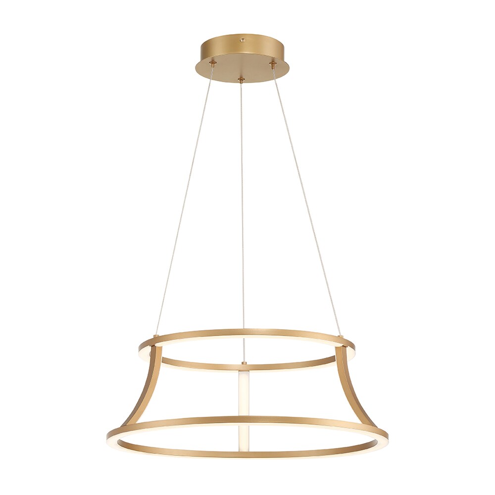 Eurofase 43885-022 Cadoux 1-Light Gold Transitional LED Dry Rated Chandelier