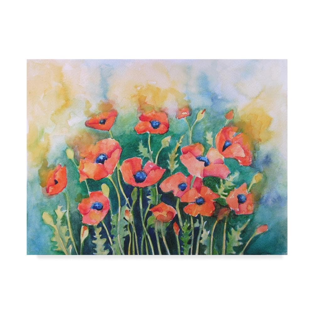 Trademark Fine Art Framed 14-in H x 19-in W Floral Print on Canvas