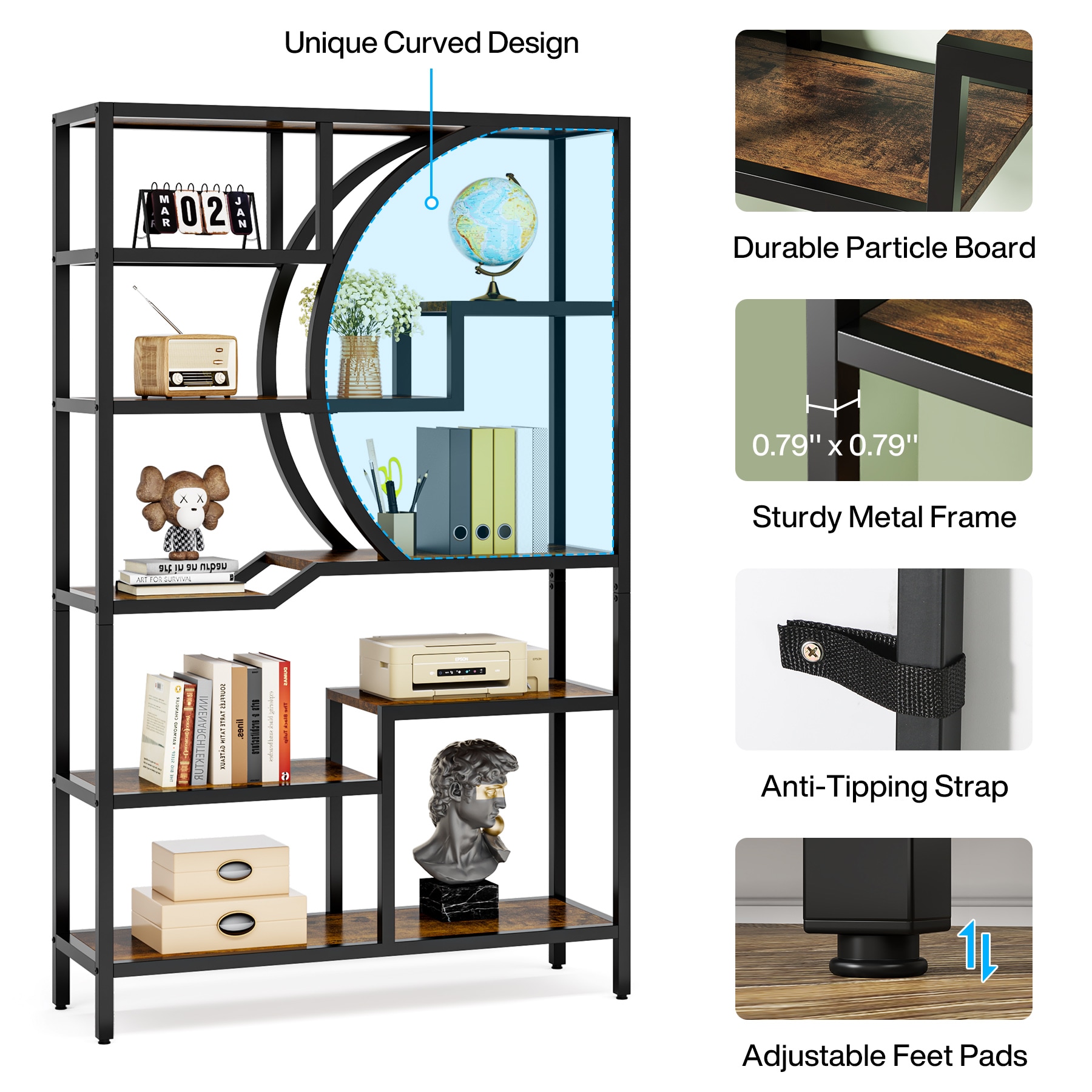Tribesigns HOGA-NY068 bookcases - View #6