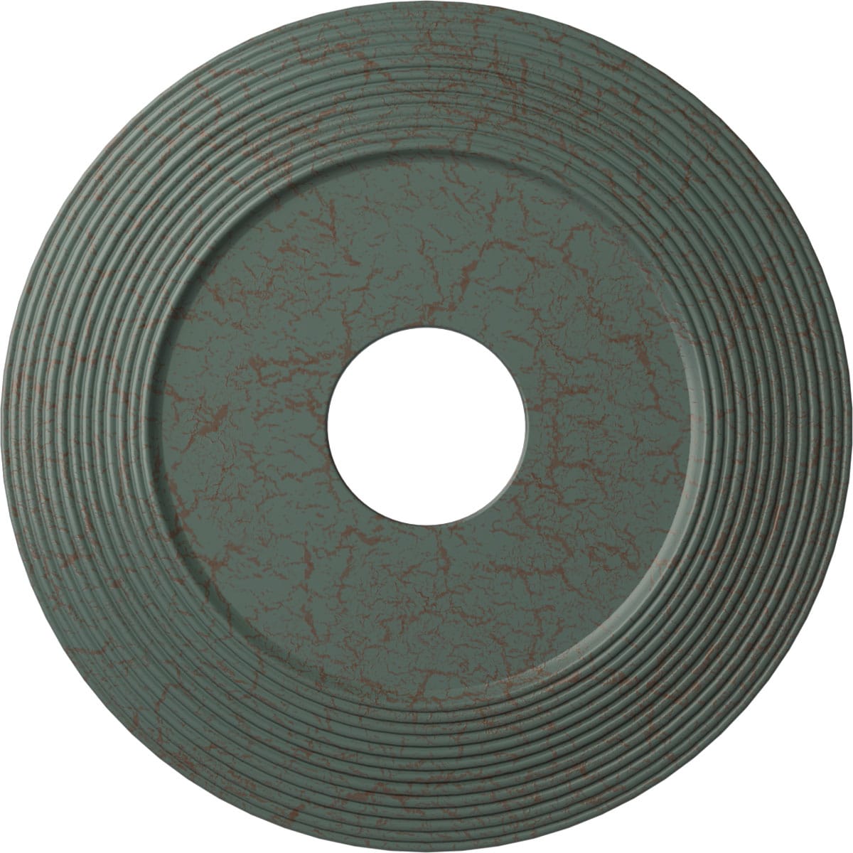 Ekena Millwork CM16ADCBC Adonis 16.125-in W x 16.125-in L Painted Cloud Burst Crackle Polyurethane Whole Ceiling Medallion