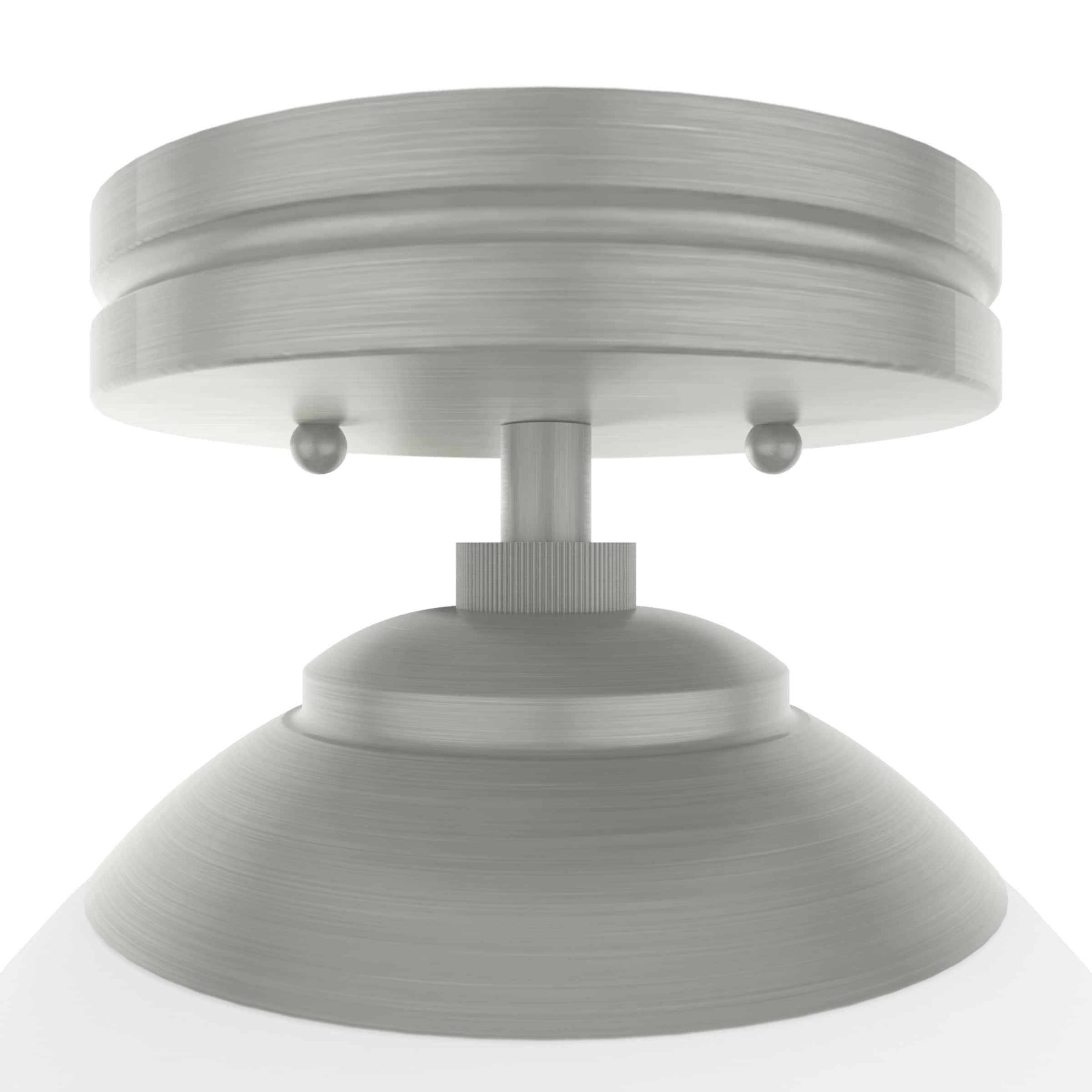 Hepburn Modern Brushed Nickel Globe LED Flush Mount Light