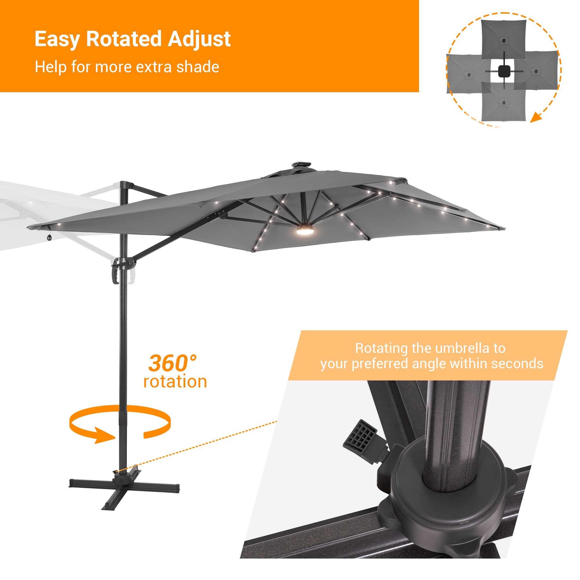 Sonkuki SD-MN108GY-LED Umbrellas-2 - View #4
