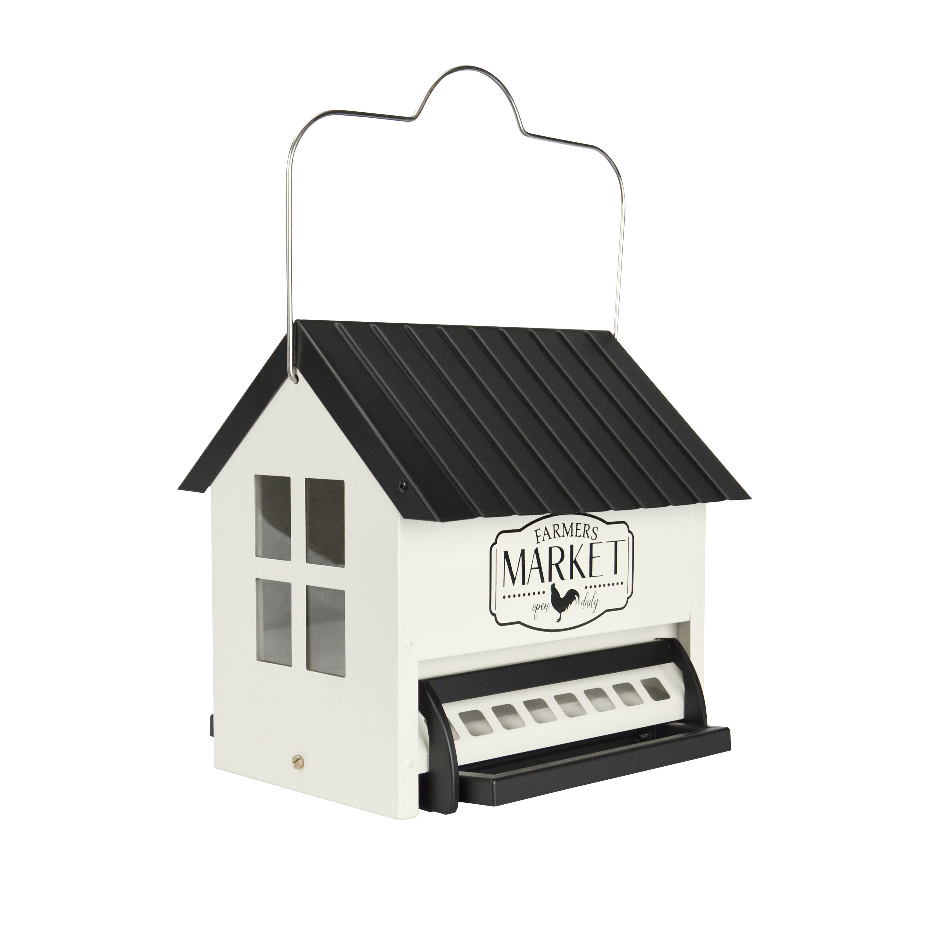Nature's Way SPHOP-1-IP Squirrel Shield Aluminum Hanging Squirrel-Resistant Hopper Bird feeder - 5.5-lbs