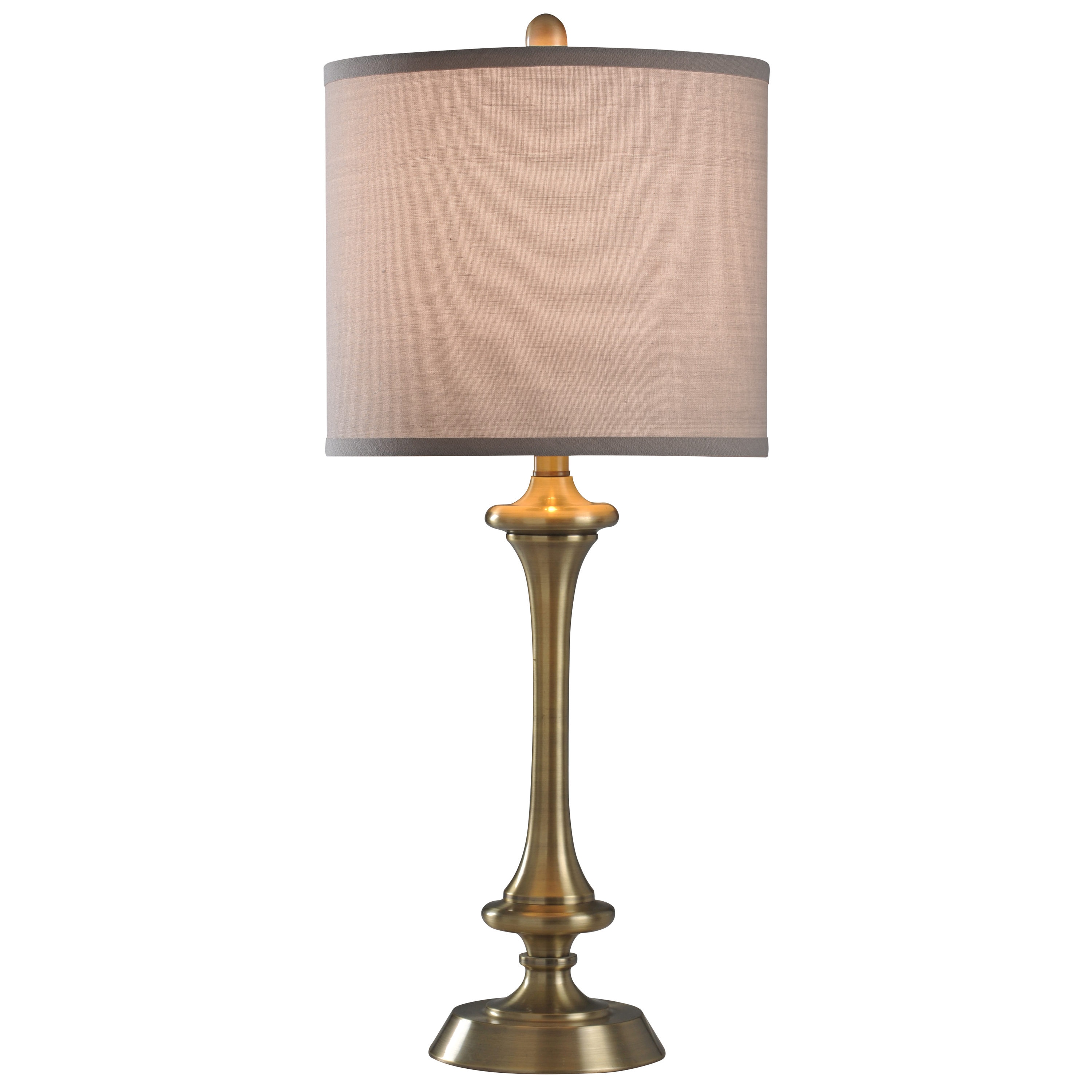 StyleCraft Home Collection 29-in Antique Brass 3-Way Table Lamp with ...