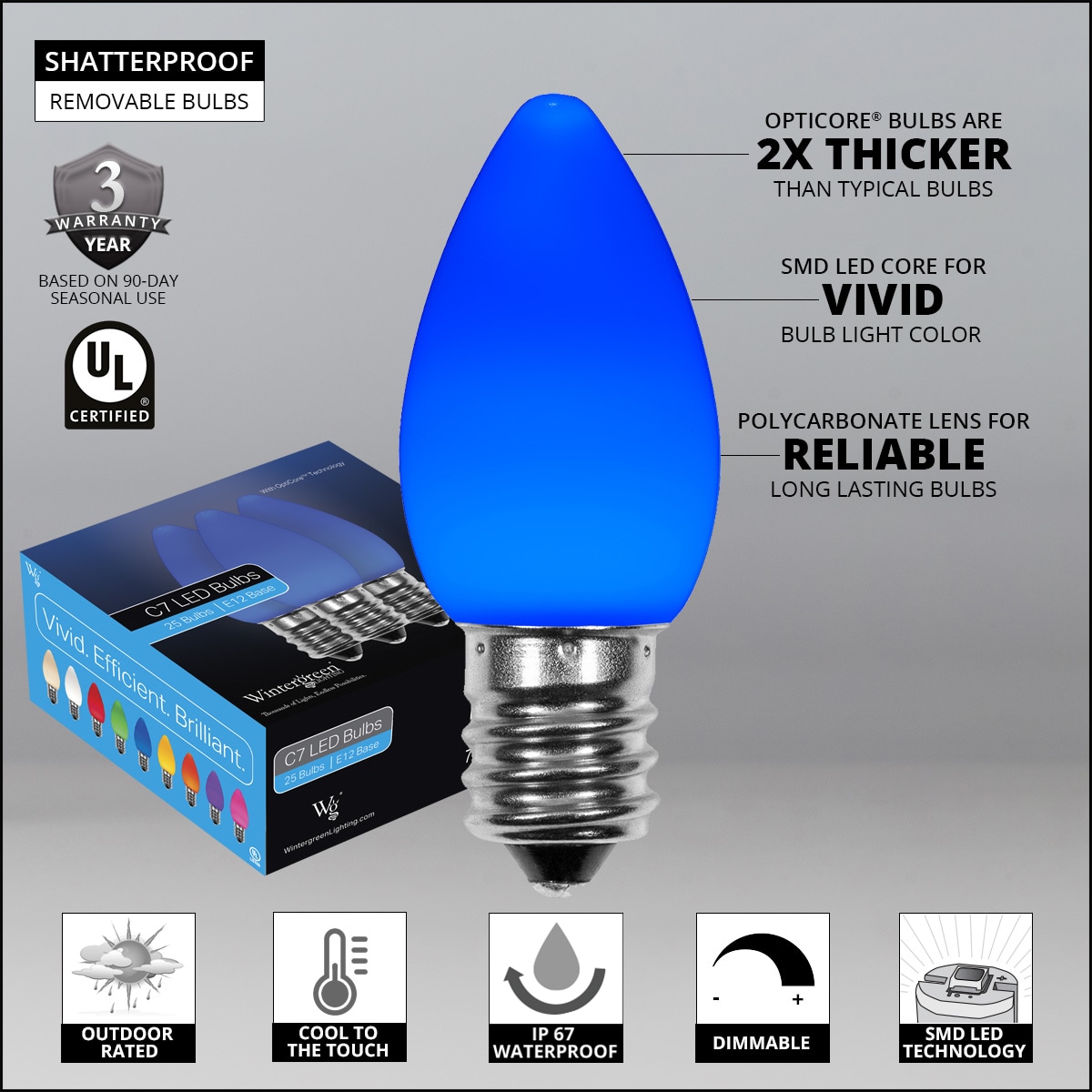 Wintergreen Lighting 74030 String-Light-Bulbs-Fuses - View #2