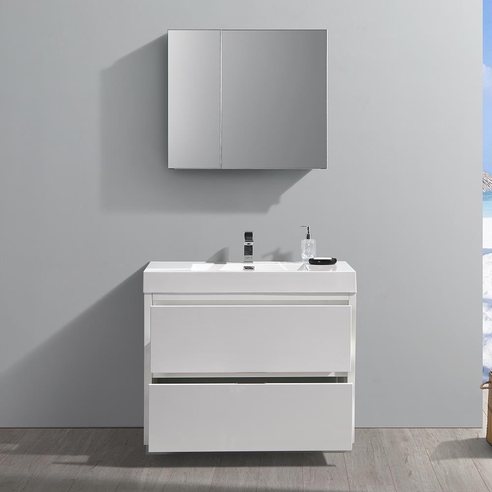 Fresca FVN8442WH Bath-Vanity-Combo - View #4