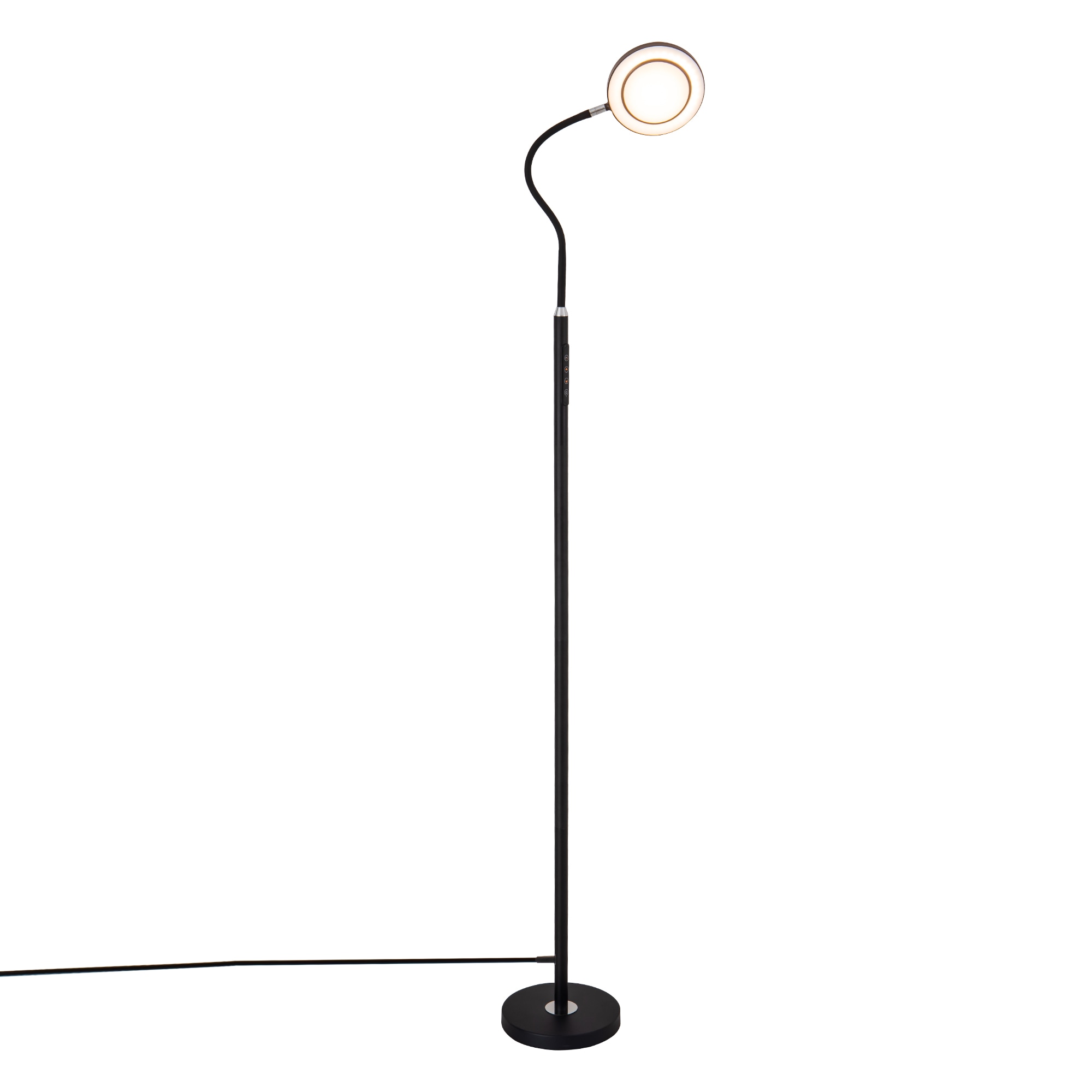 Innobule LAMP-TZ2069 Floor Lamps 74-in Black Multi-head Floor Lamp with Plastic Shade