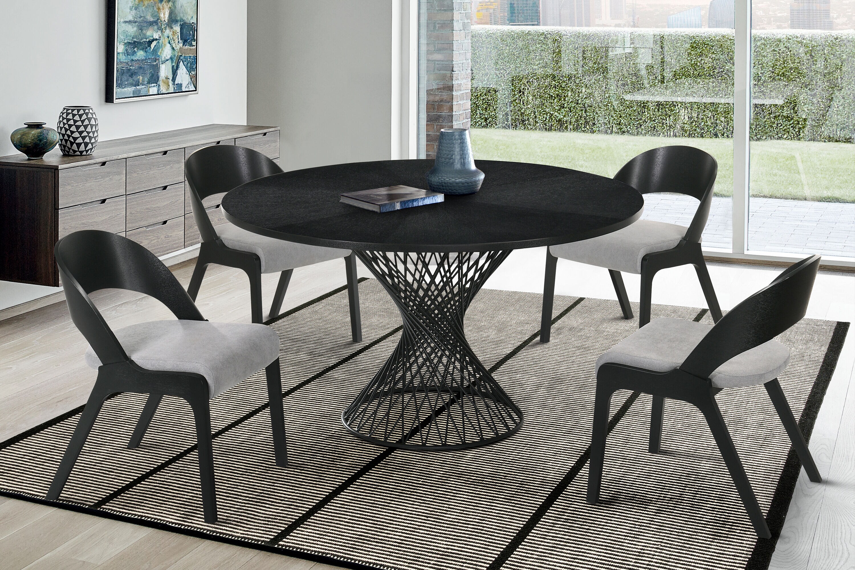 Armen Living SETCQDIBLK5C Dining-Sets - View #9