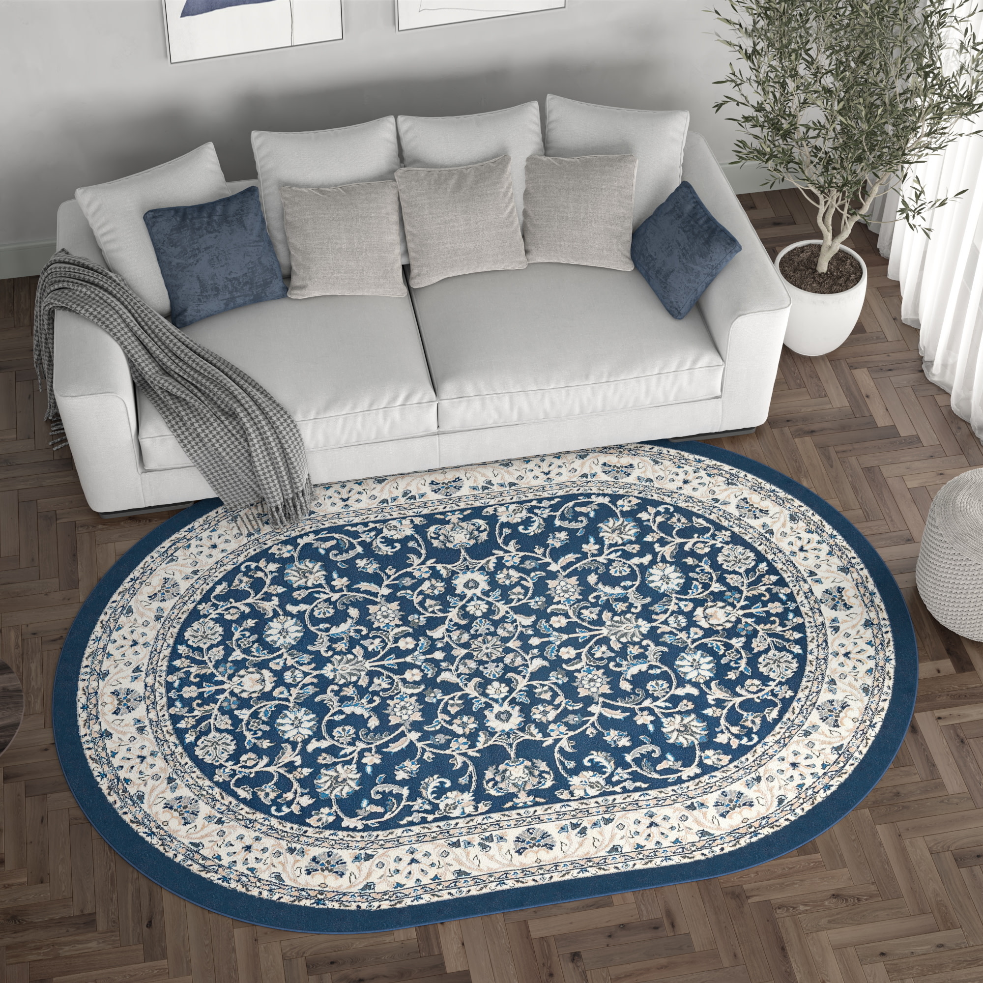 Tayse MDN4607 5X8OVL rugs - View #4