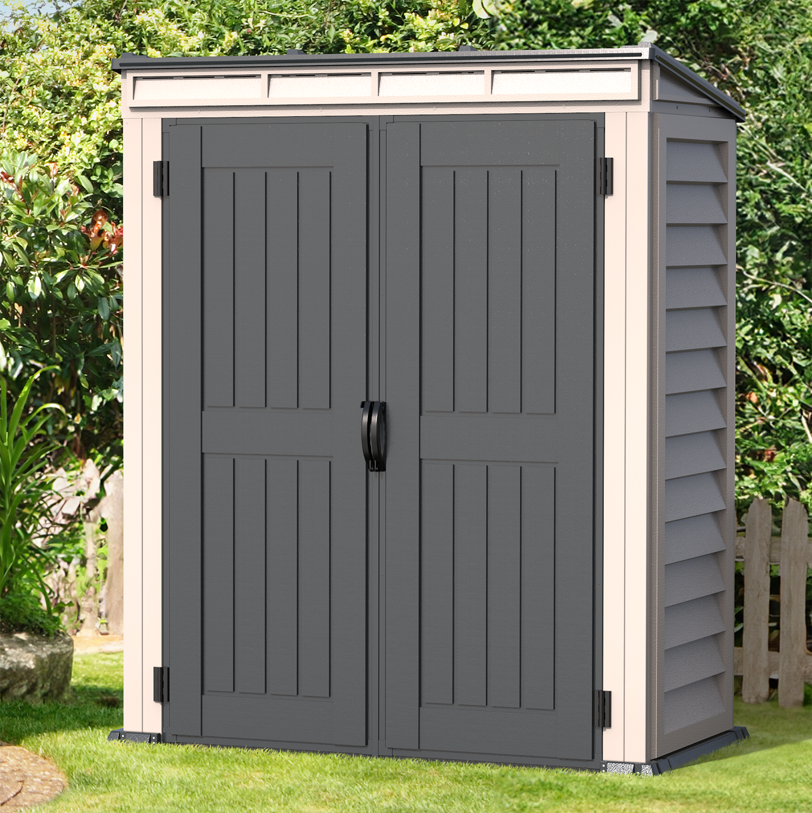 Floor Yardmate pent plus Vinyl & Resin Storage Sheds Near Me at Lowes.com