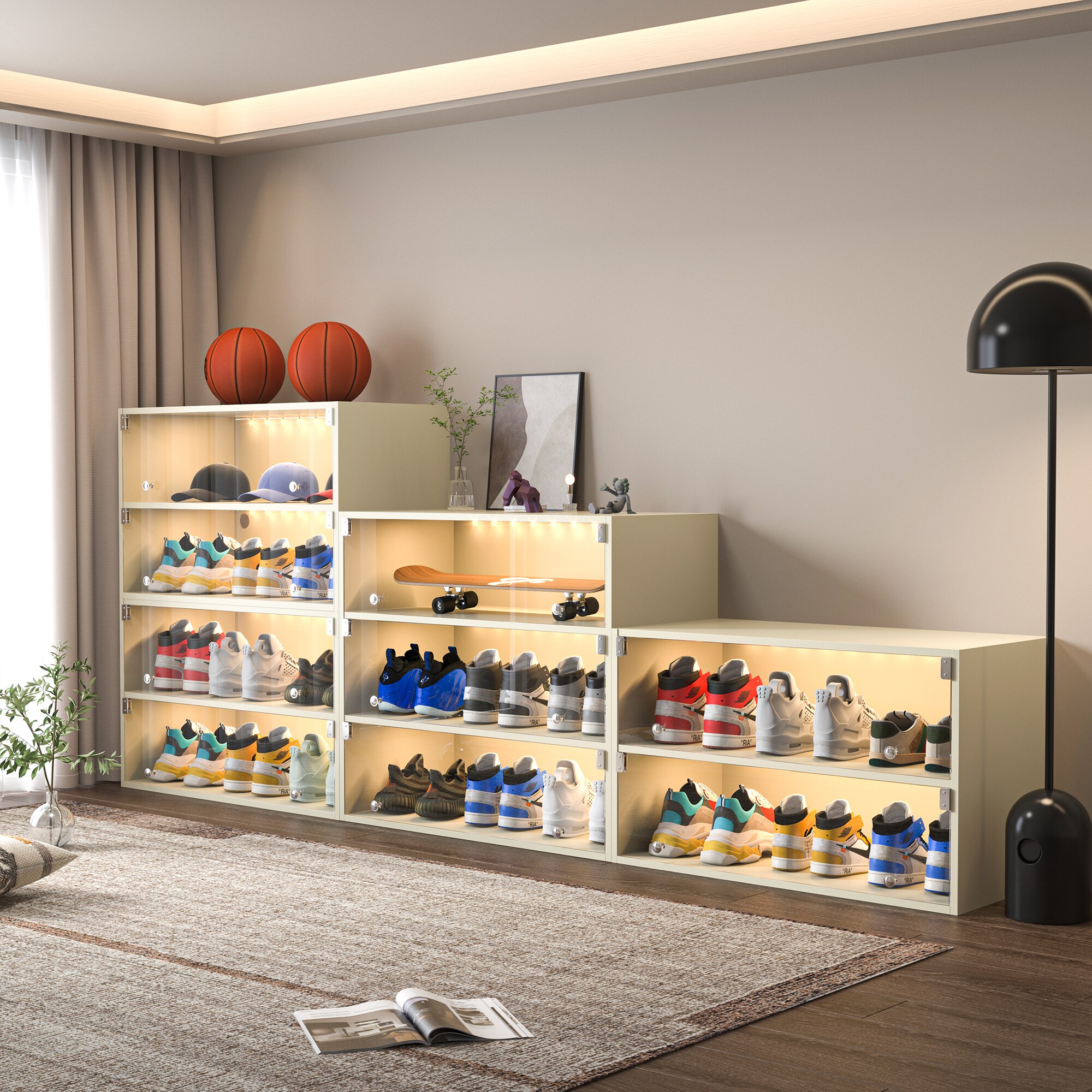 SINOFURN SYC080009WT Shoe-Racks - View #5