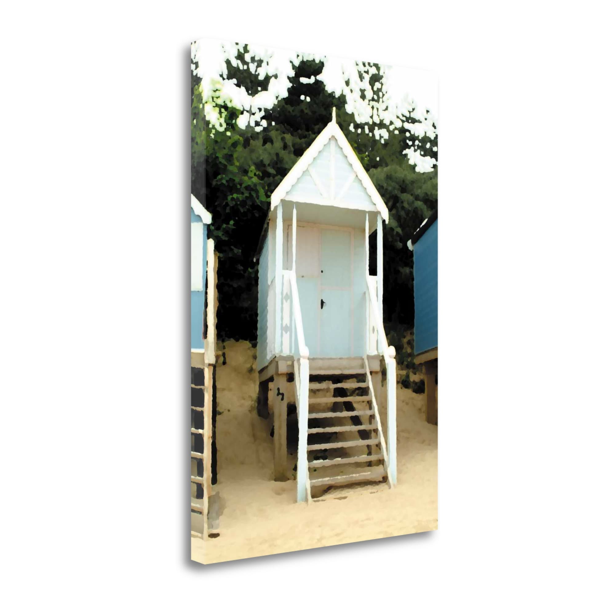 Tangletown Fine Art SBSY1113-2639C Beach Hut I Stuart Roy 39-in H x 26-in W Coastal Print on Canvas