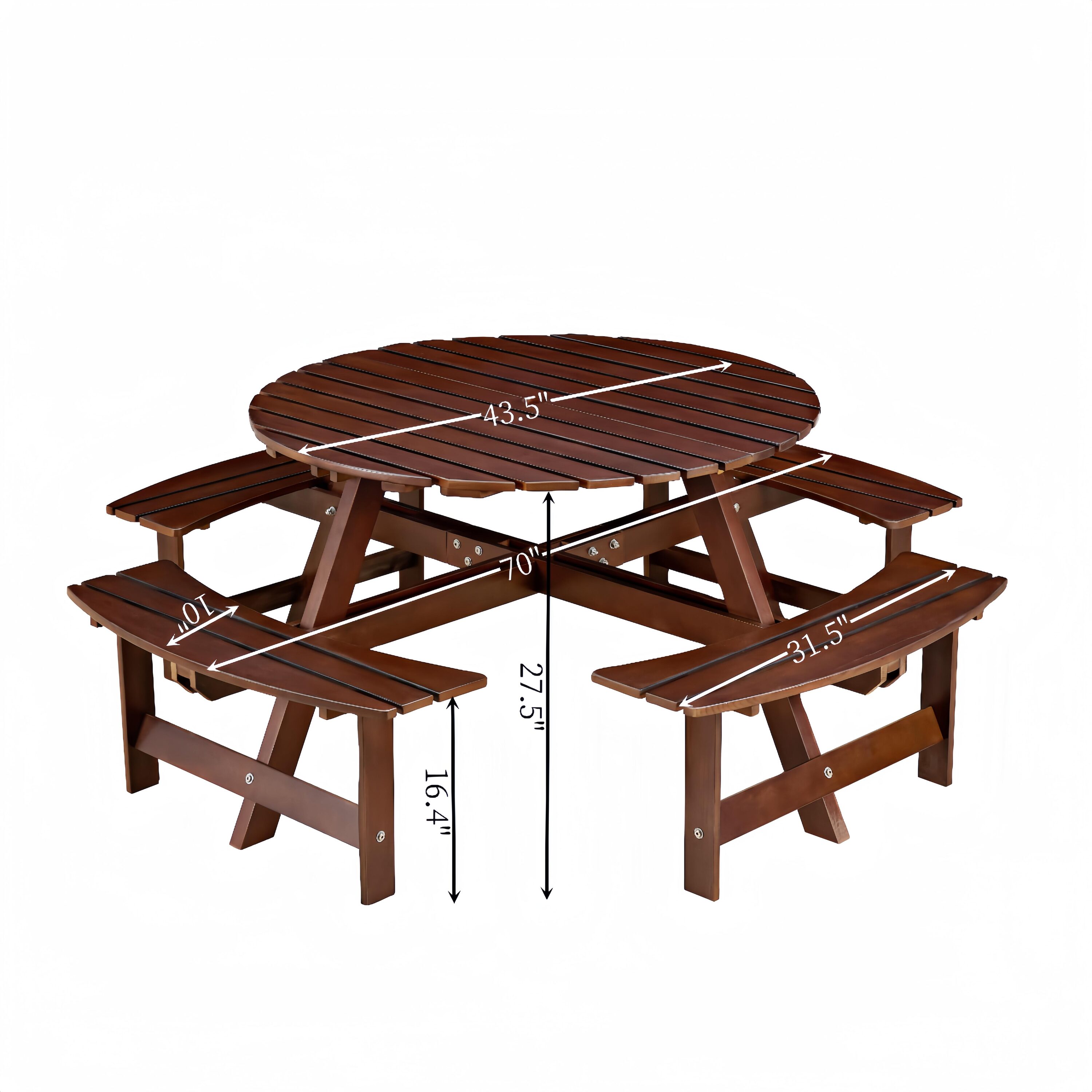 Bayfeve BFWF-9765-PT Picnic-Tables - View #4