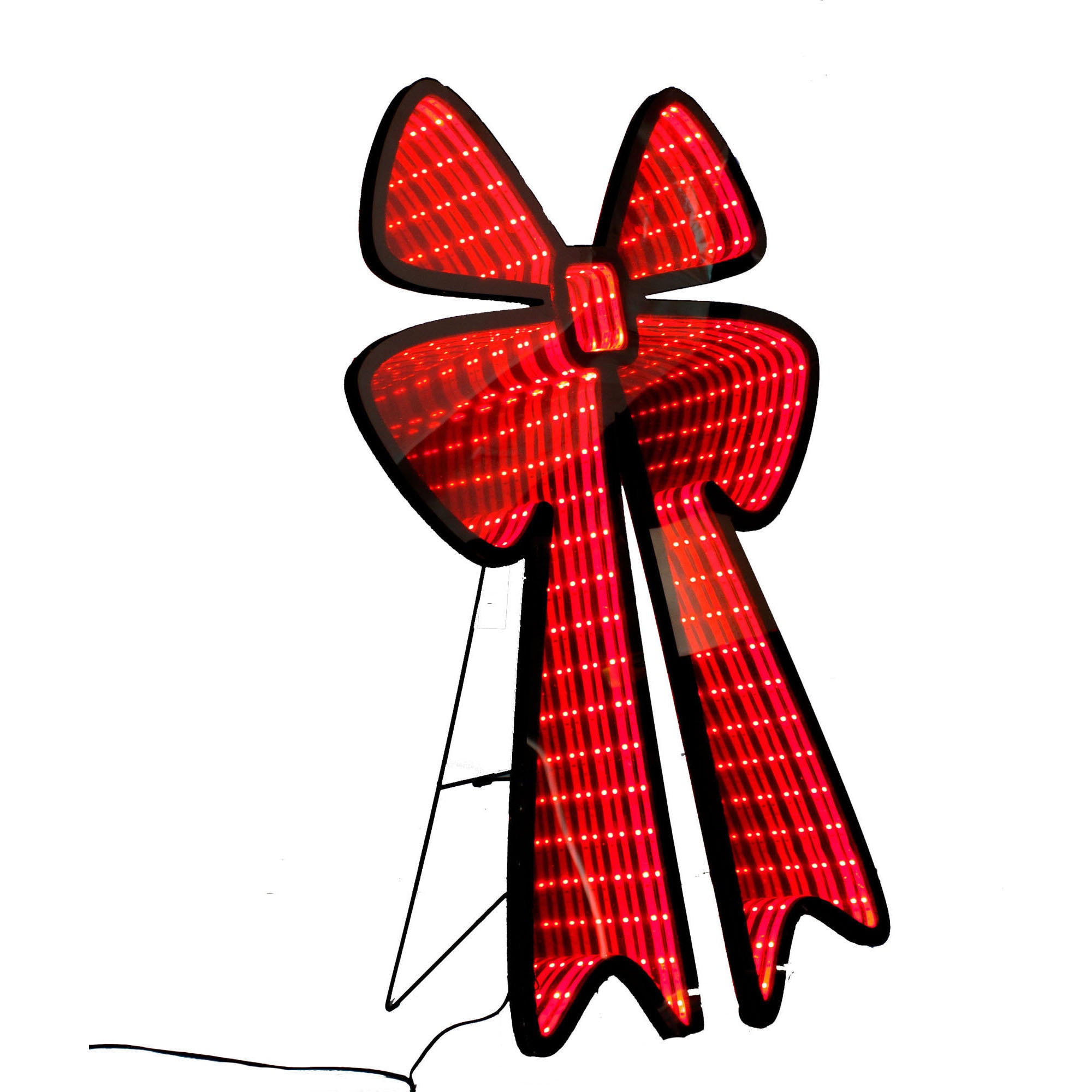  WBD2019205X 30-Inches Lighted Bow Christmas Decor