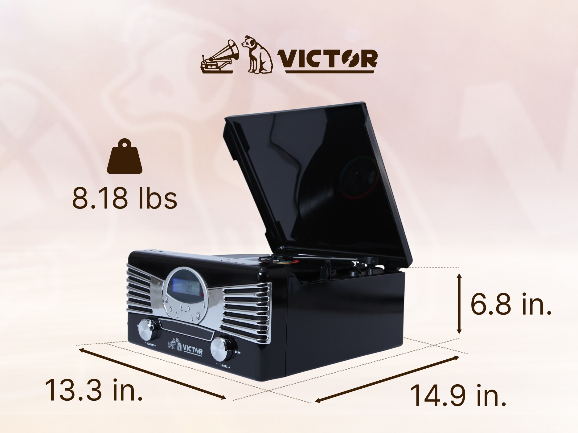 Victor VHRP-1400-BK Turntables-Accessories - View #3