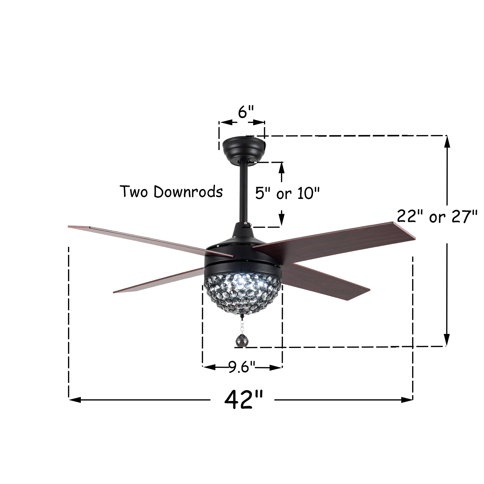 Bella Depot BD2001-B-42 Ceiling-Fans - View #10