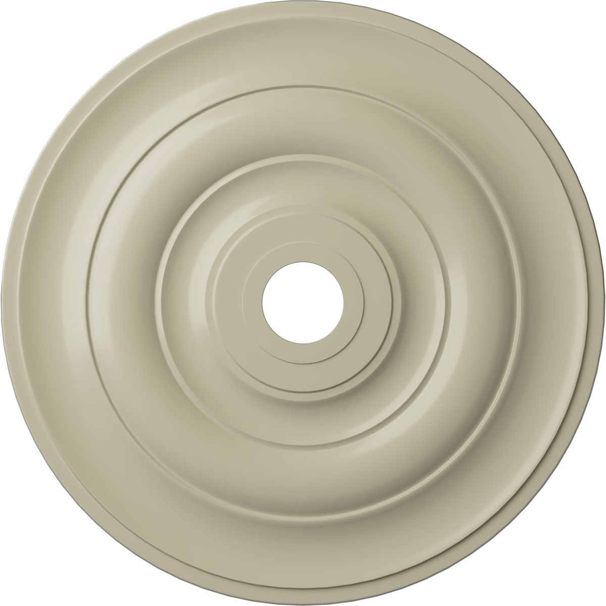 Ekena Millwork CM26JECYF Jefferson 26.5-in W x 26.5-in L Painted Clear Yellow Polyurethane Whole Ceiling Medallion
