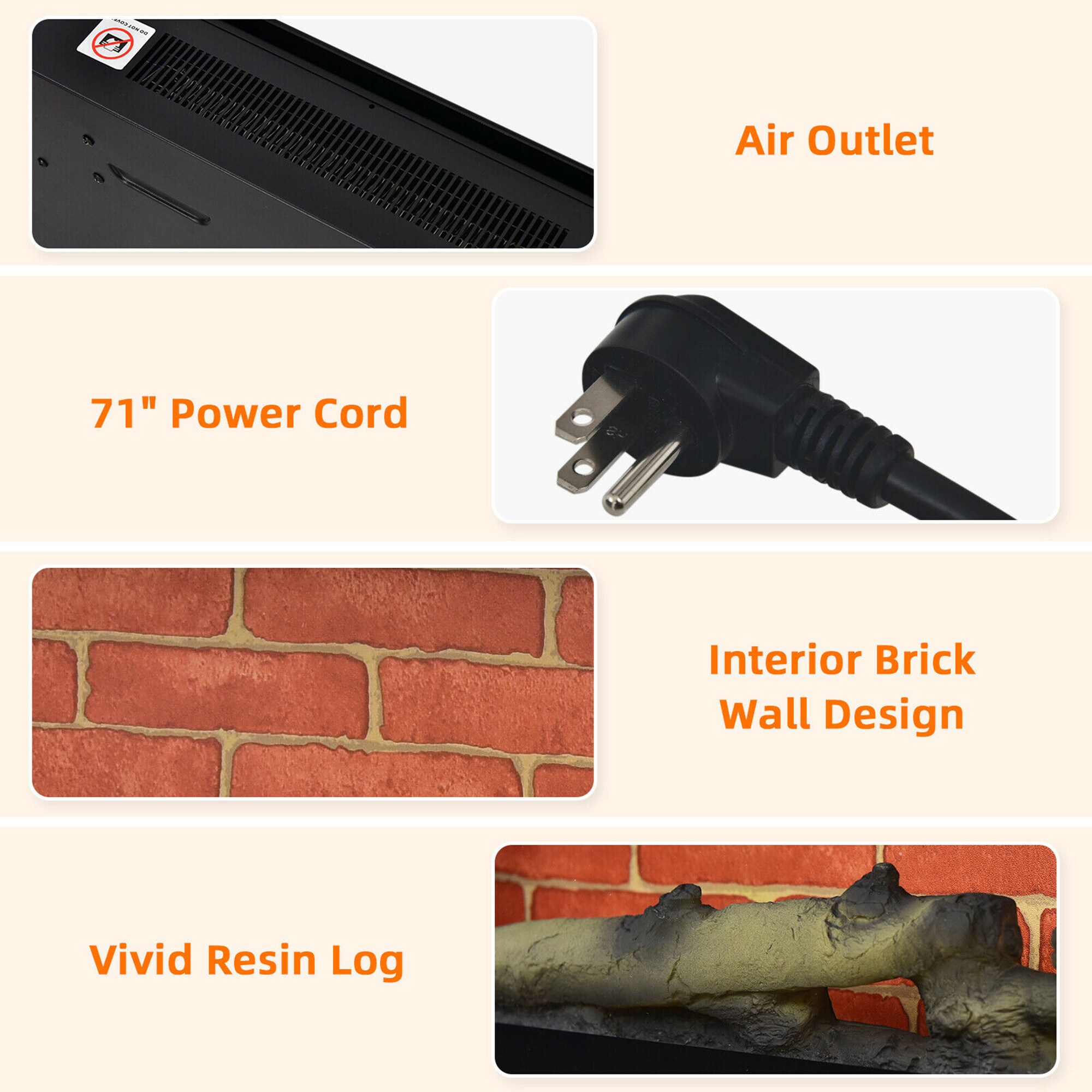 Goplus FP10068US-BK Electric-Fireplaces - View #9
