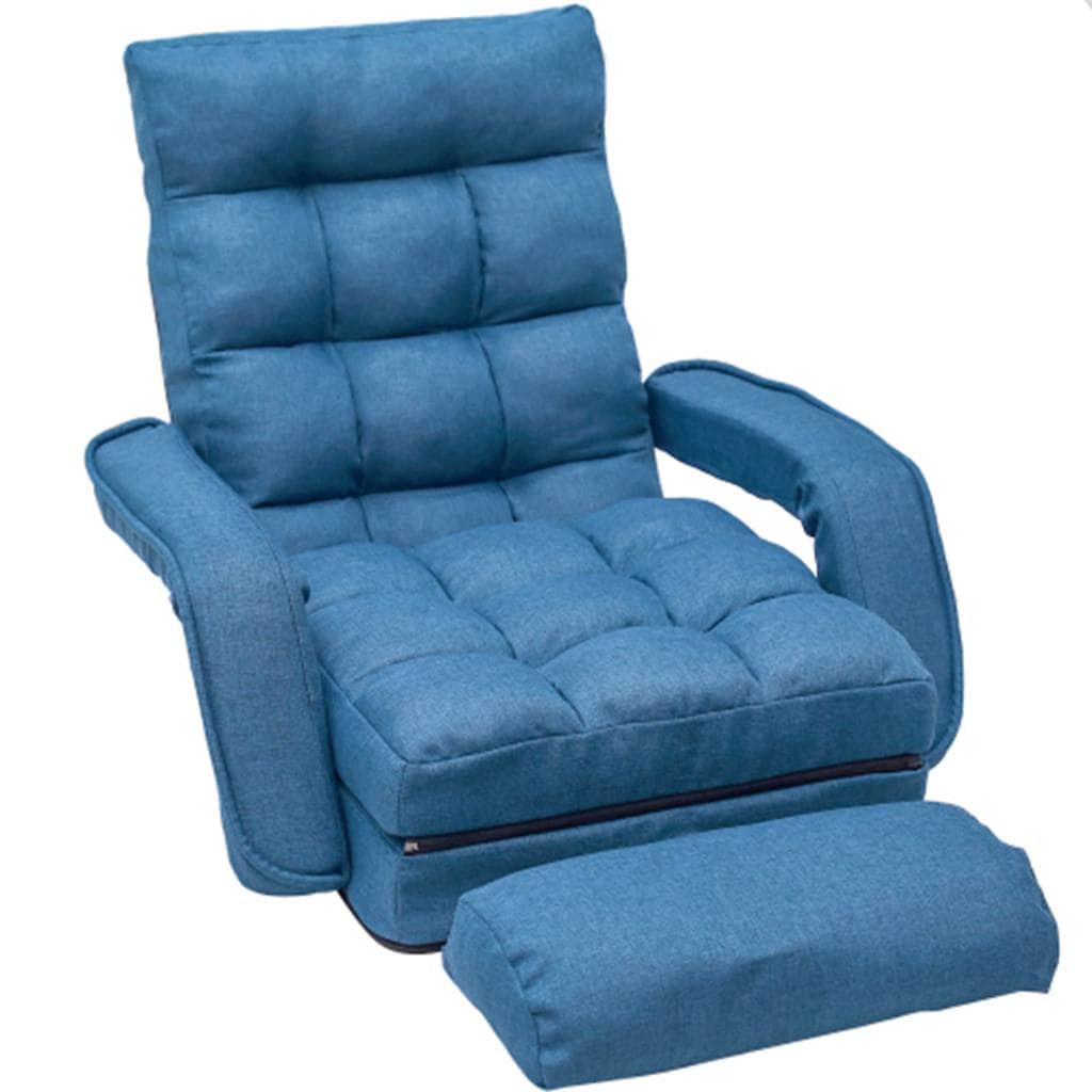 CASAINC Folding lazy floor chair sofa Blue Contemporary/Modern ...