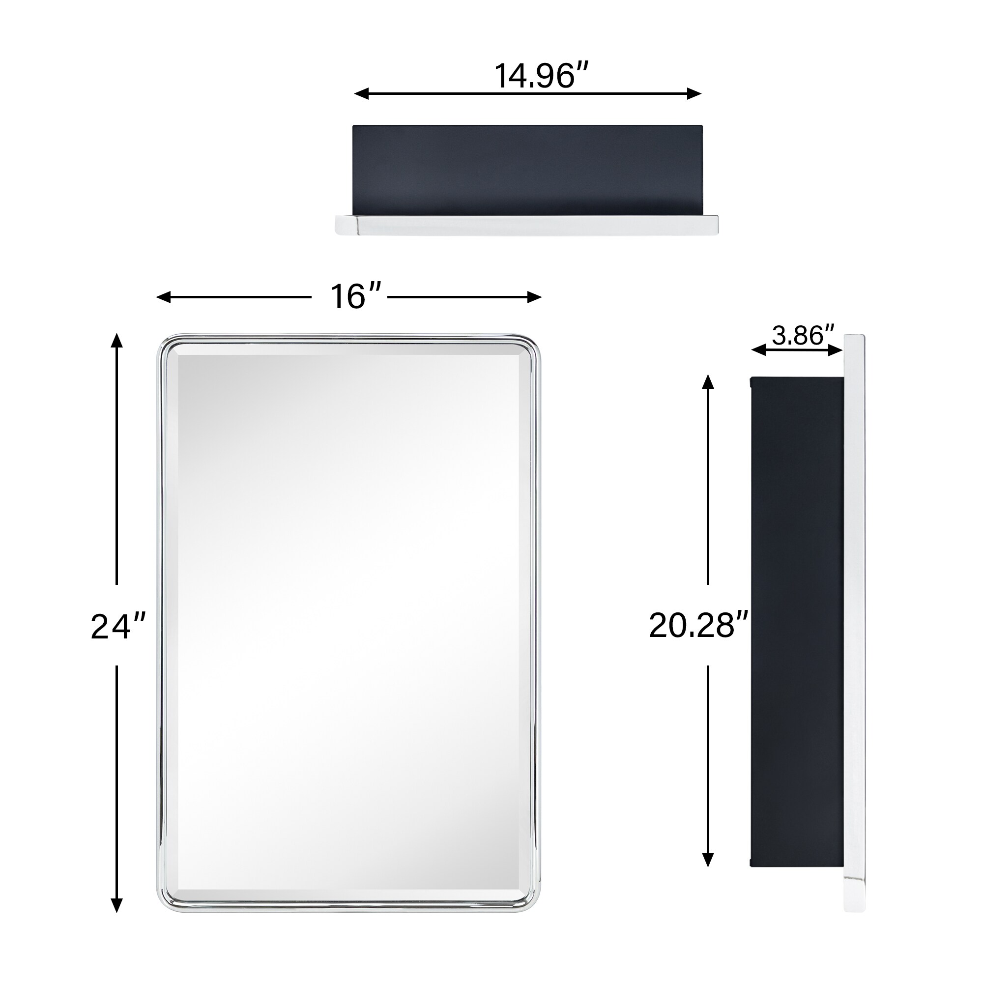TEHOME GC-00766 Bathroom-Medicine-Cabinets - View #6